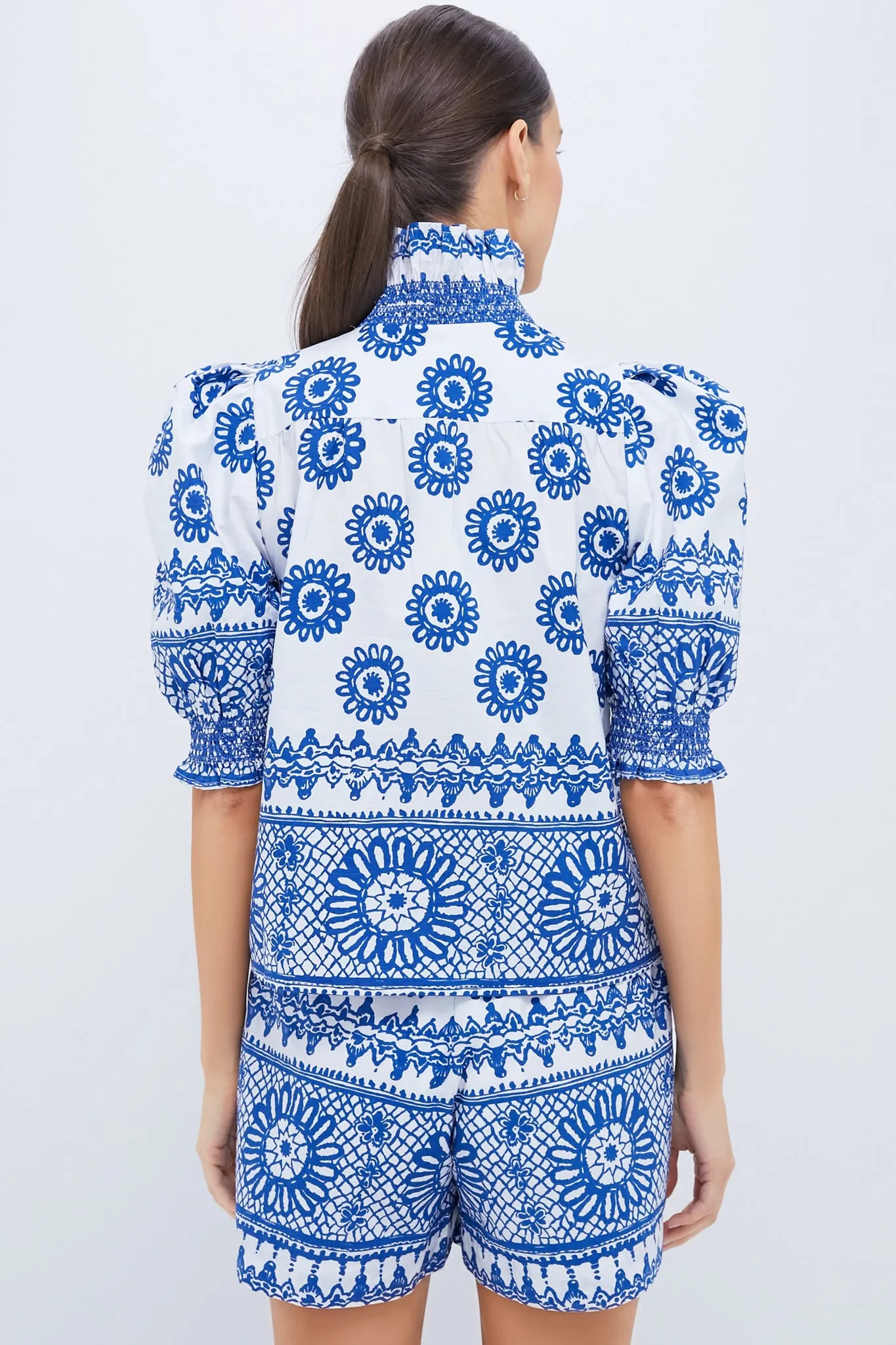 Exclusive White and Blue Zuri Top sold by Tuckernuck product image thumbnail 4