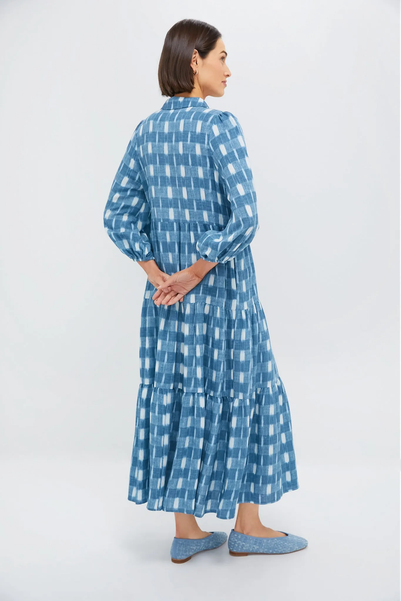 Blue Ikat Mabel Maxi Dress sold by Tuckernuck product image thumbnail 5