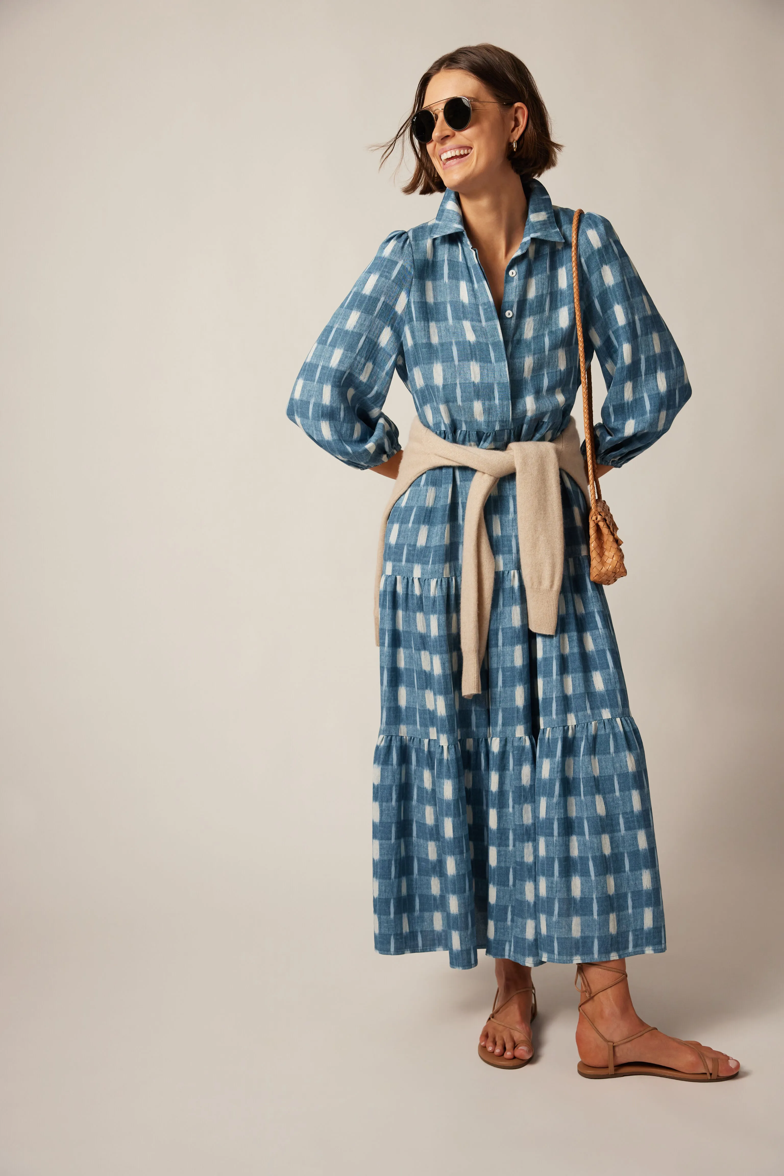 Blue Ikat Mabel Maxi Dress sold by Tuckernuck product image thumbnail 2