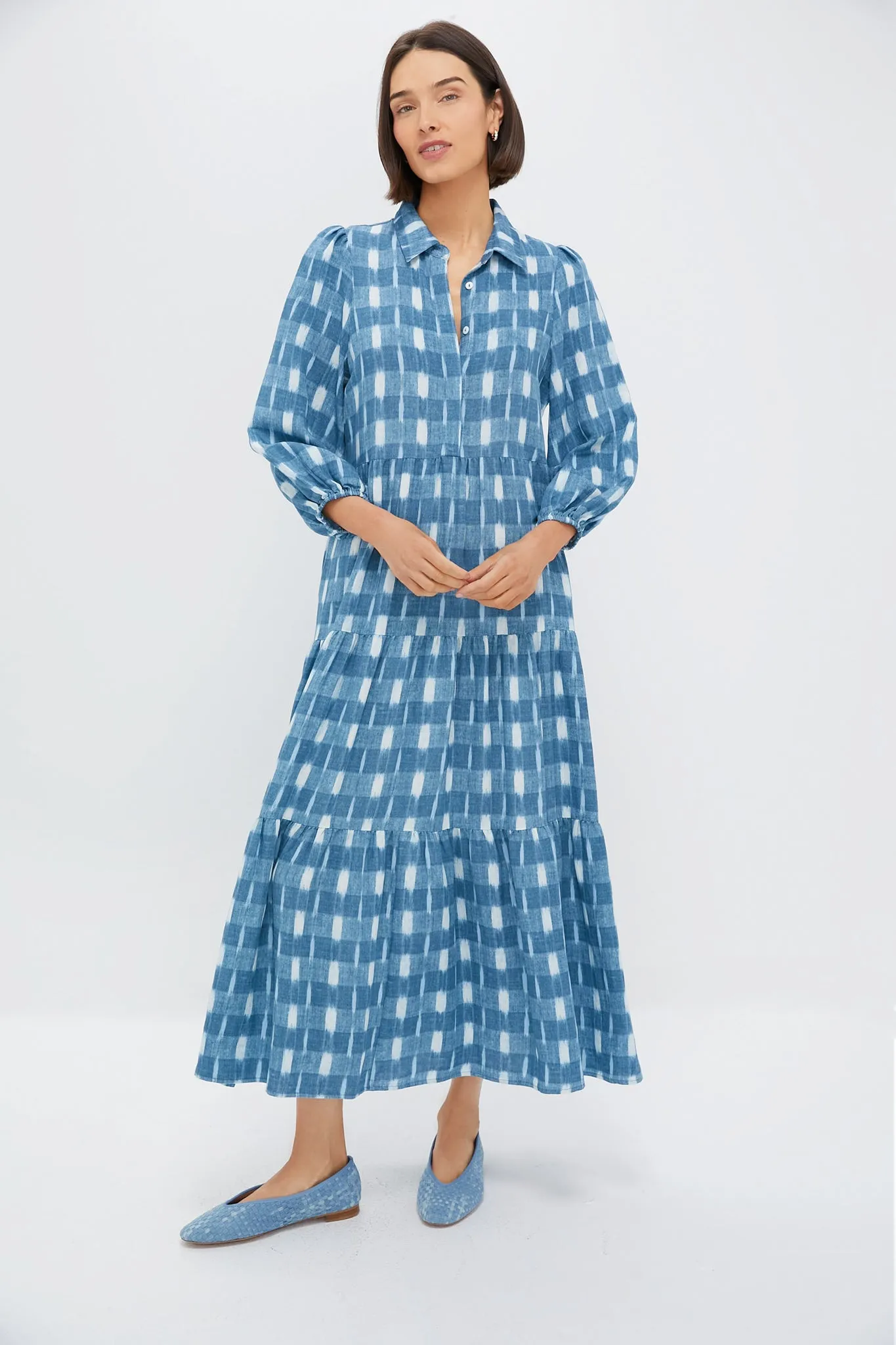 Blue Ikat Mabel Maxi Dress sold by Tuckernuck