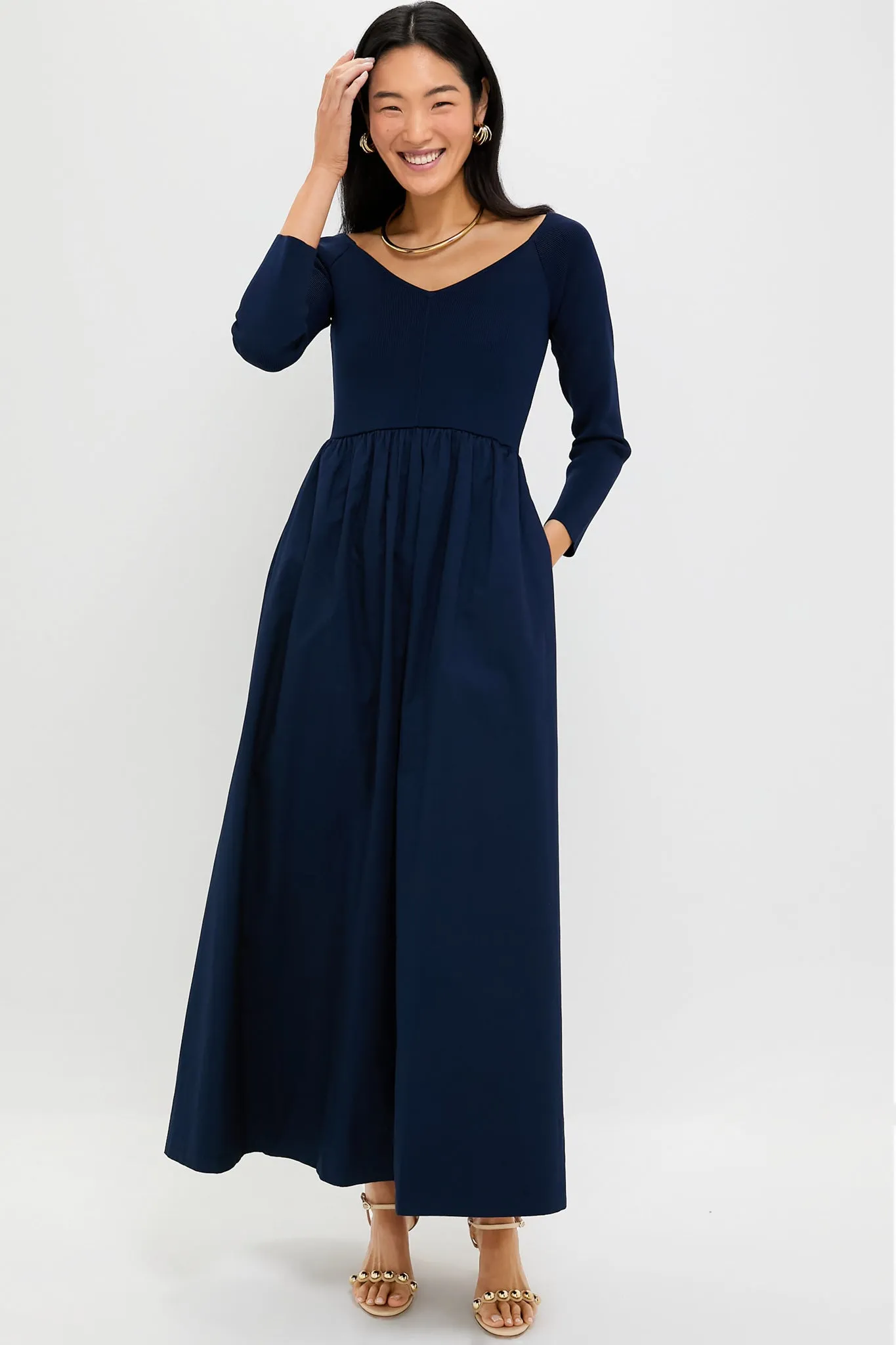 Navy Clea Dress sold by Tuckernuck