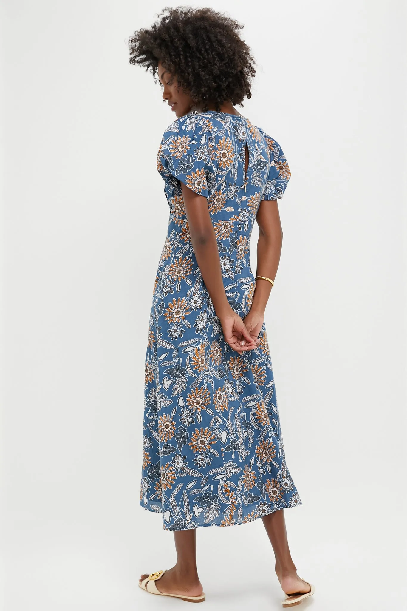Magnolia Floral Print Leslie Midi Dress sold by Tuckernuck product image thumbnail 4