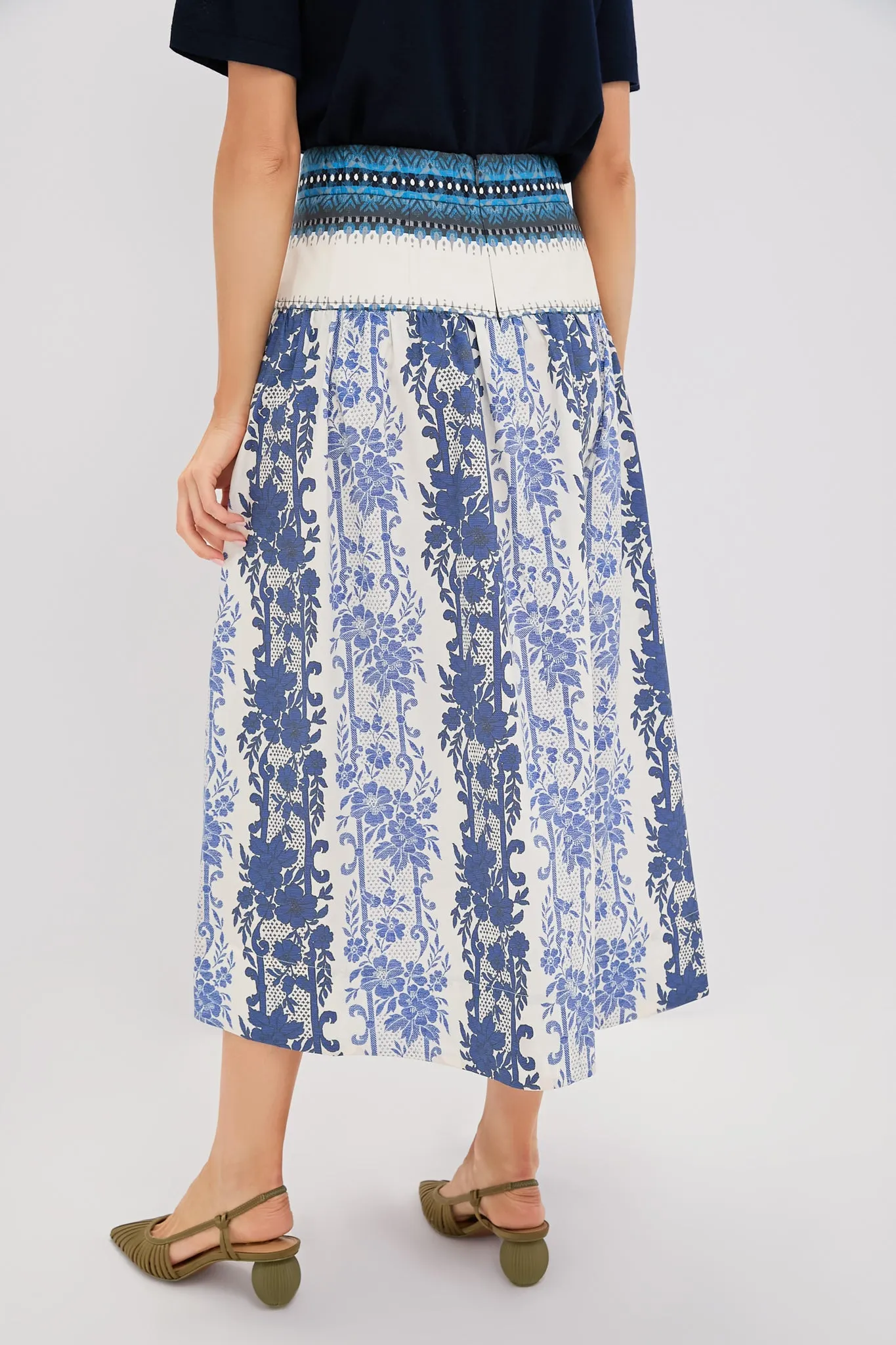 Bondi Blues Cotton Poplin Jolie Skirt sold by Tuckernuck product image thumbnail 4