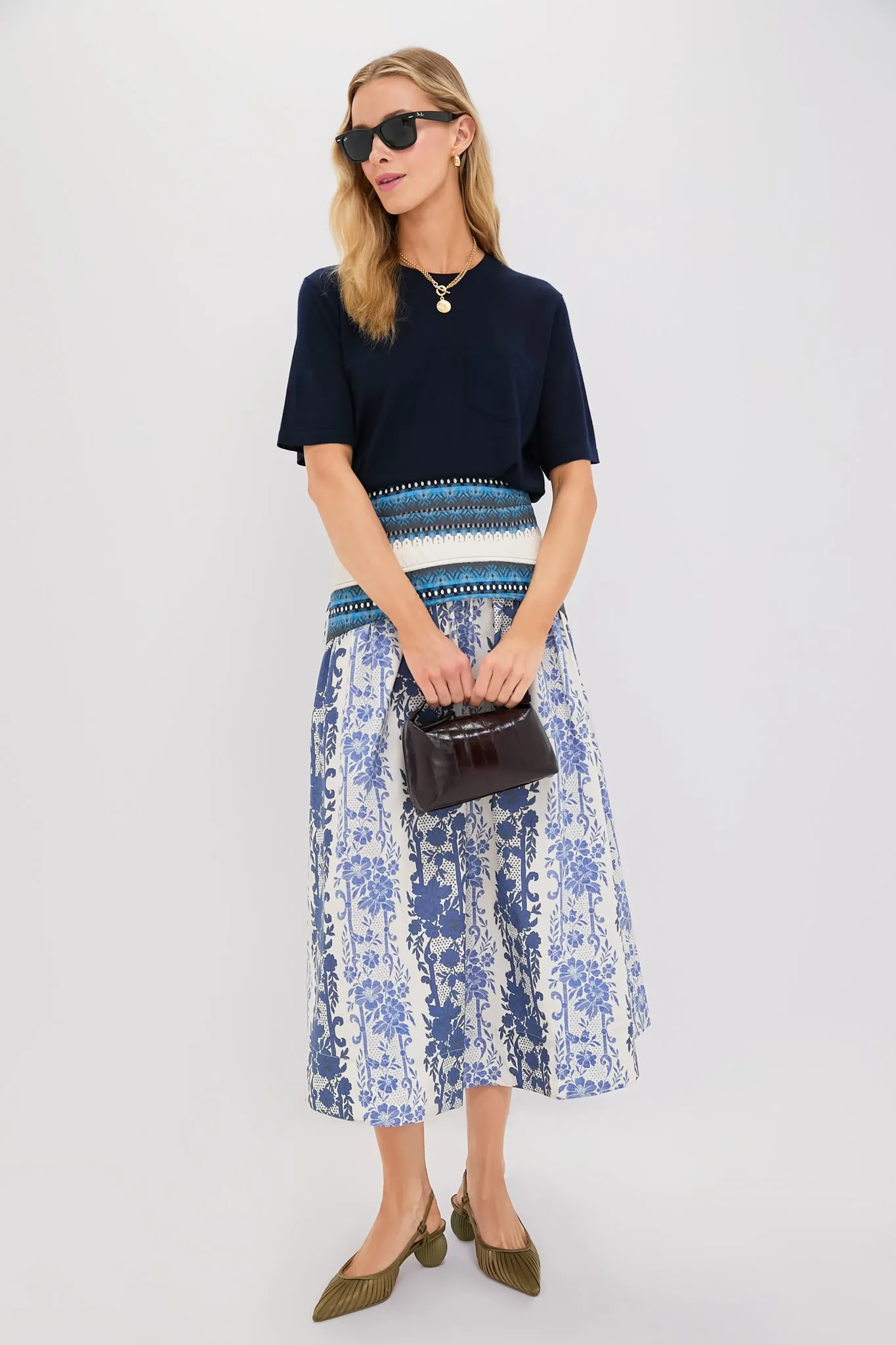Bondi Blues Cotton Poplin Jolie Skirt sold by Tuckernuck product image thumbnail 2
