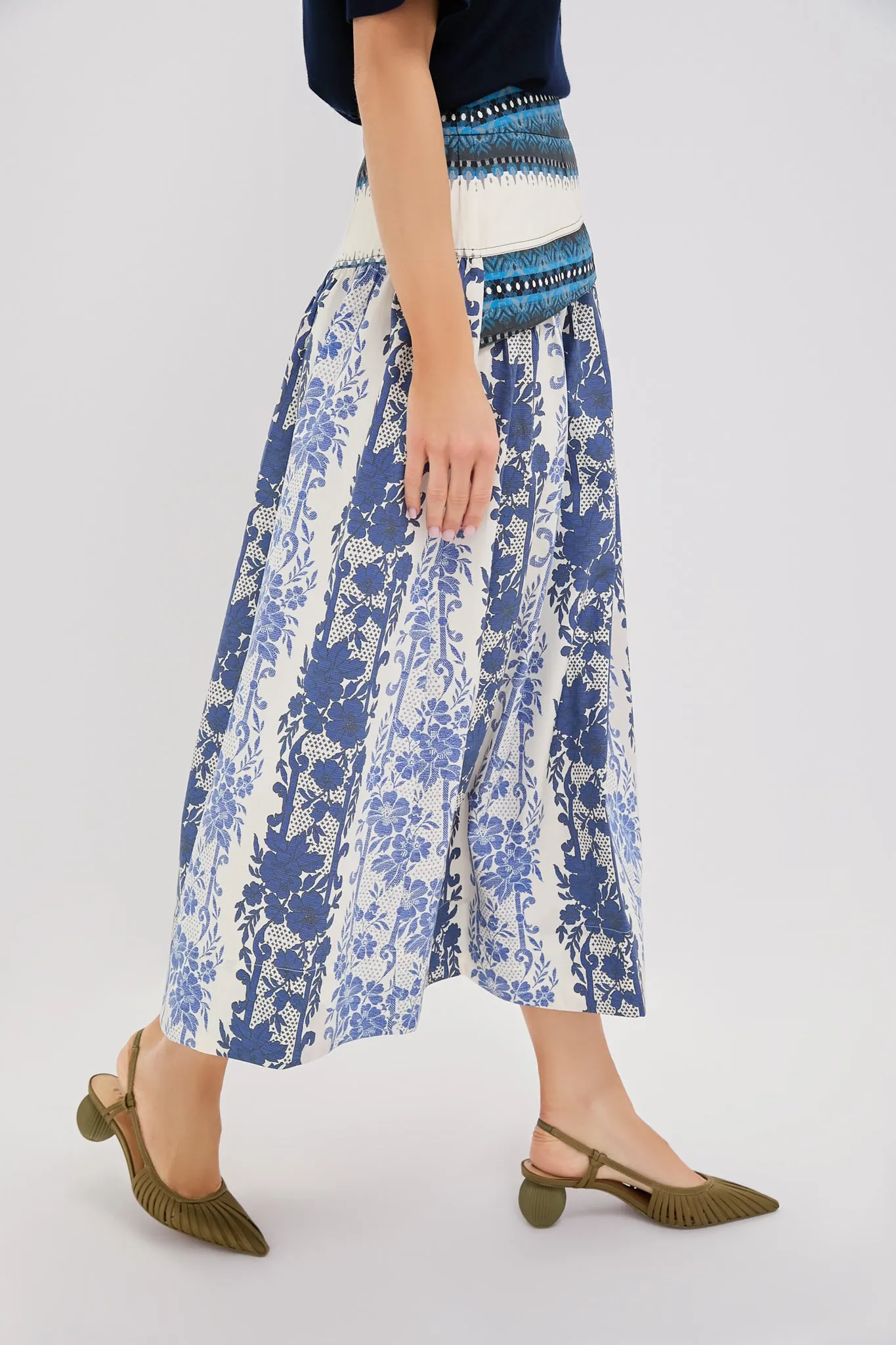 Bondi Blues Cotton Poplin Jolie Skirt sold by Tuckernuck product image thumbnail 3