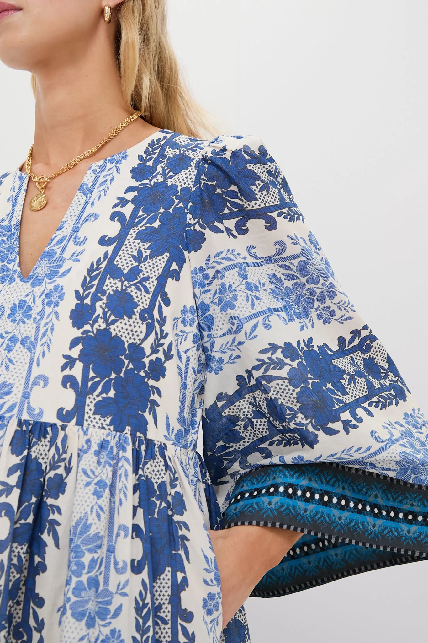 Bondi Blues Cotton Voile Izzie Dress sold by Tuckernuck product image thumbnail 5