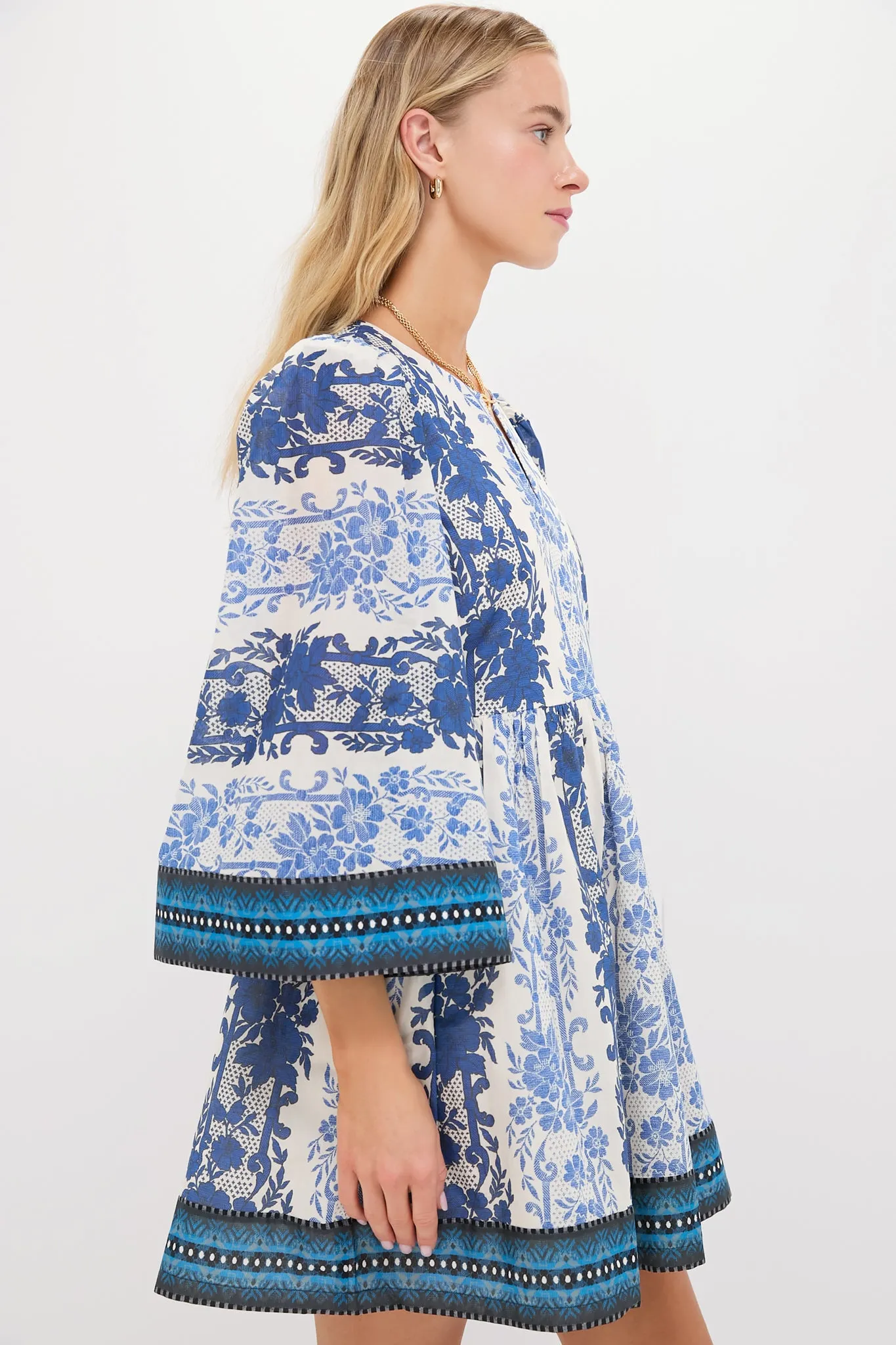 Bondi Blues Cotton Voile Izzie Dress sold by Tuckernuck product image thumbnail 3