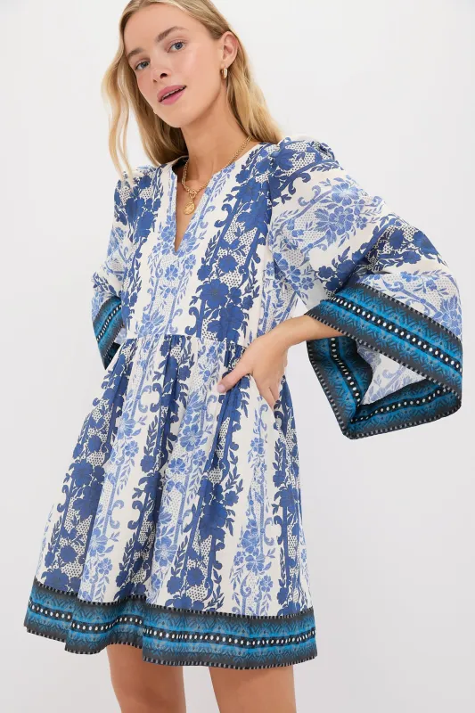Bondi Blues Cotton Voile Izzie Dress sold by Tuckernuck