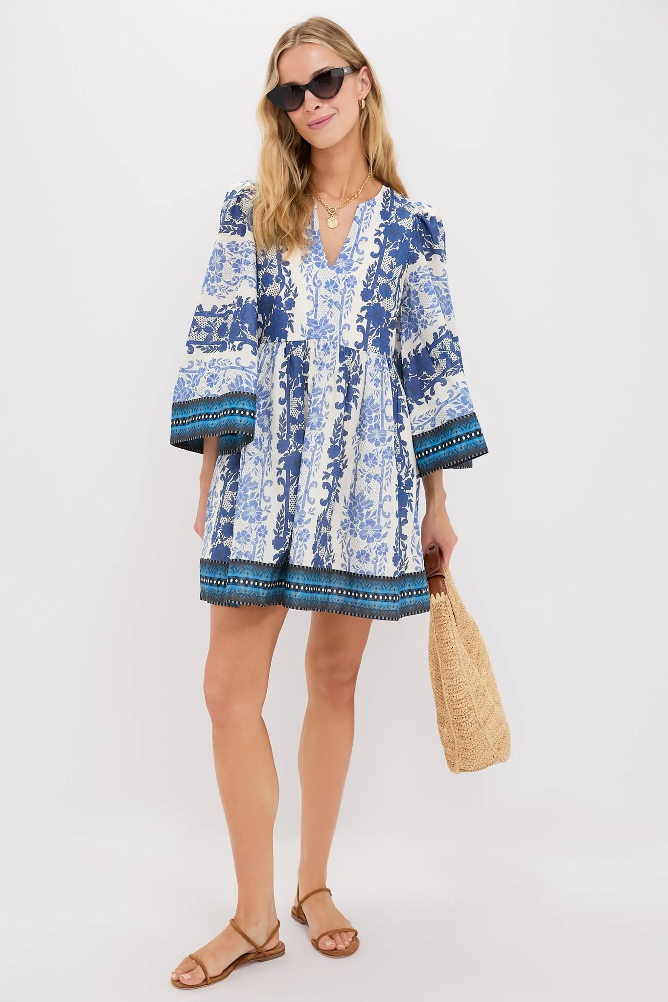 Bondi Blues Cotton Voile Izzie Dress sold by Tuckernuck product image thumbnail 2