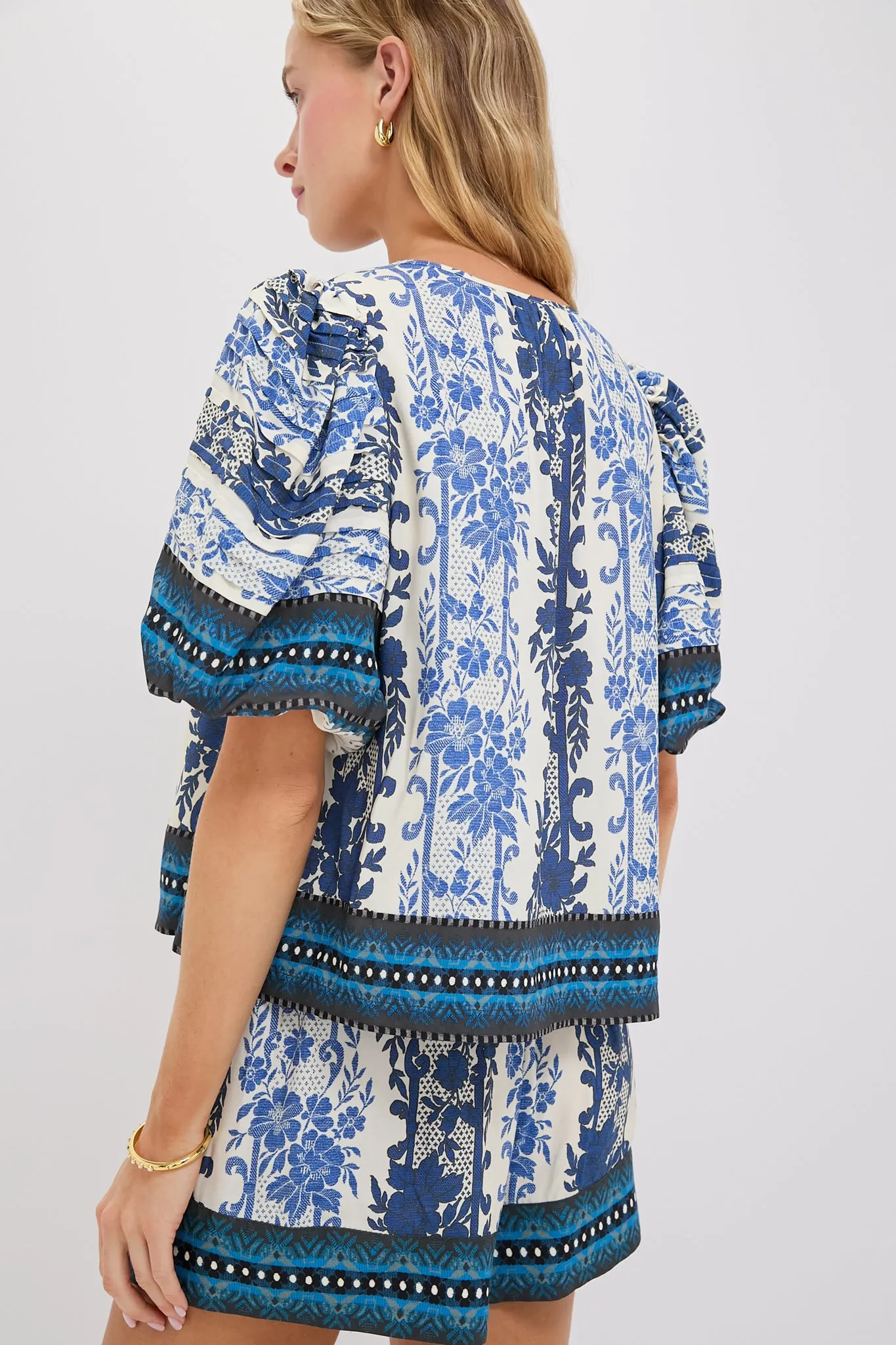 Bondi Blues Viscose Dina Blouse sold by Tuckernuck product image thumbnail 4