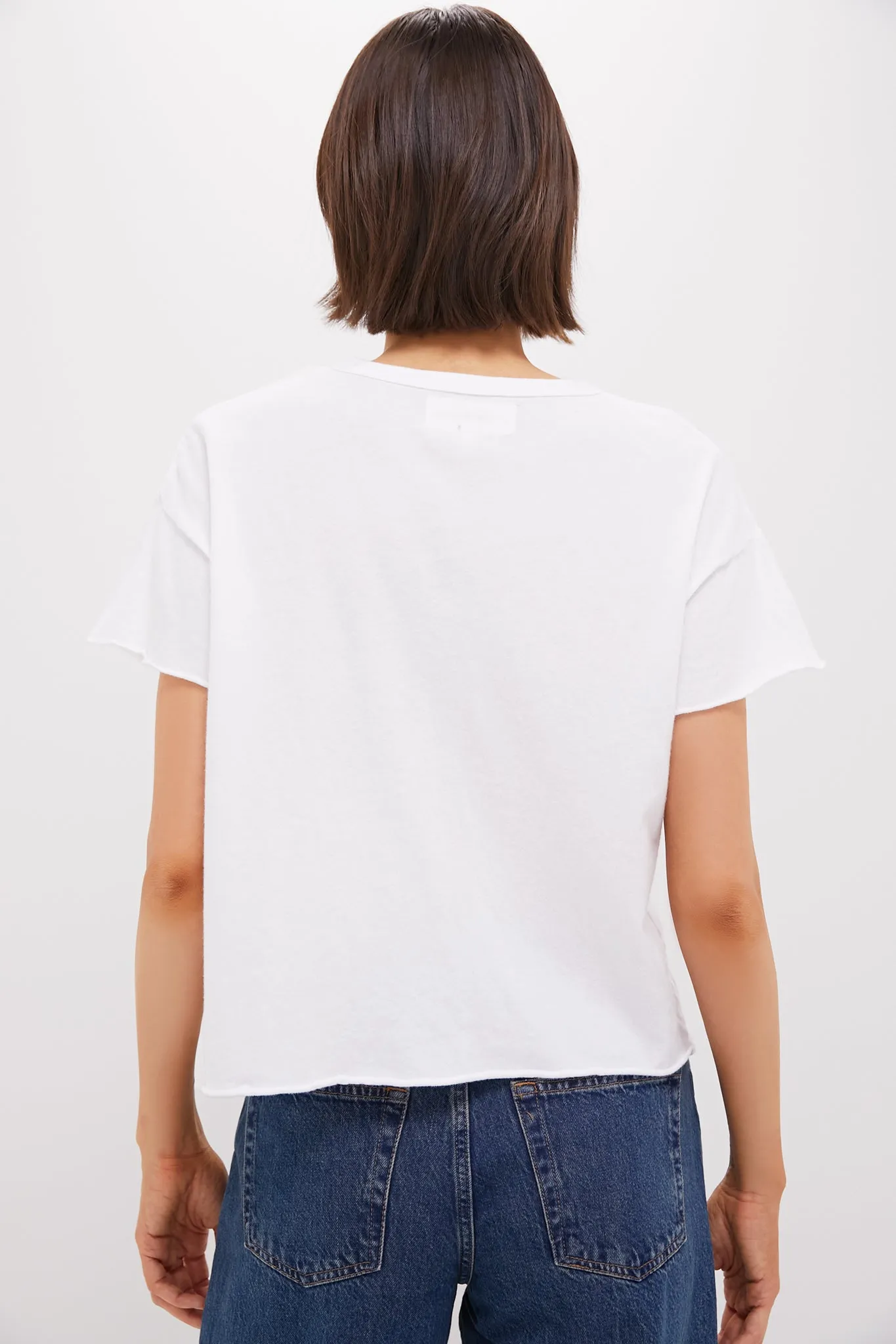 True White The Crop Tee sold by Tuckernuck product image thumbnail 4