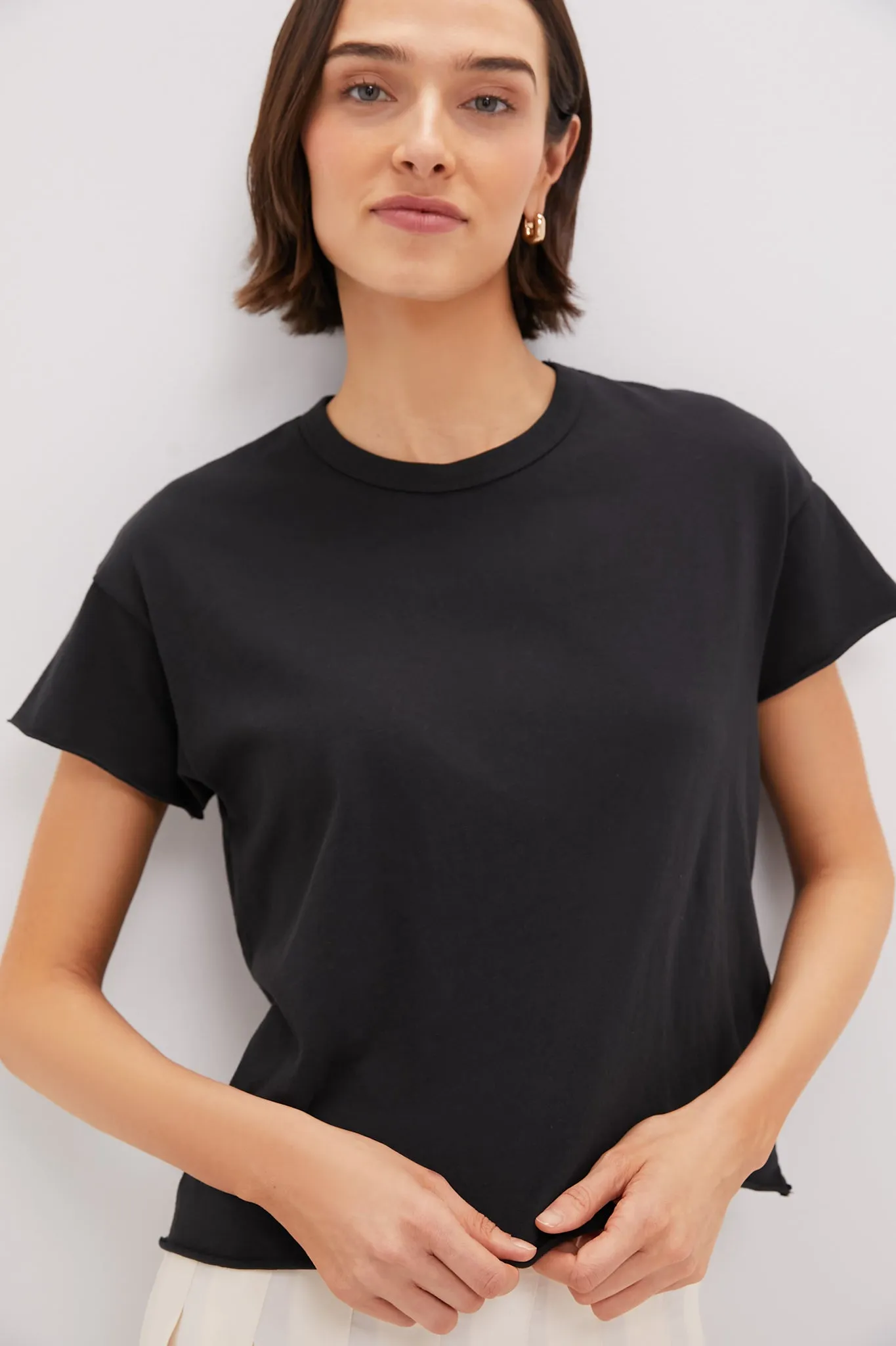 Almost Black The Crop Tee sold by Tuckernuck product image thumbnail 5