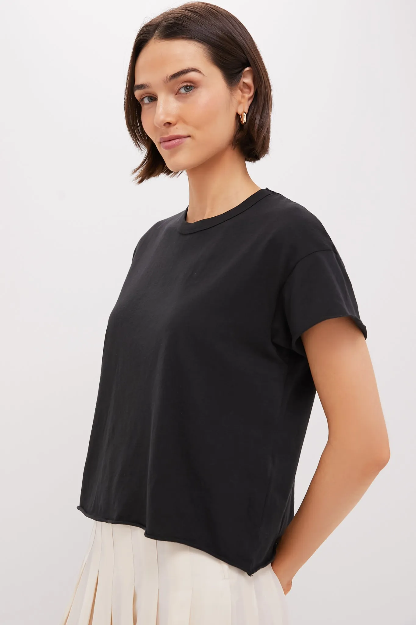 Almost Black The Crop Tee sold by Tuckernuck product image thumbnail 3