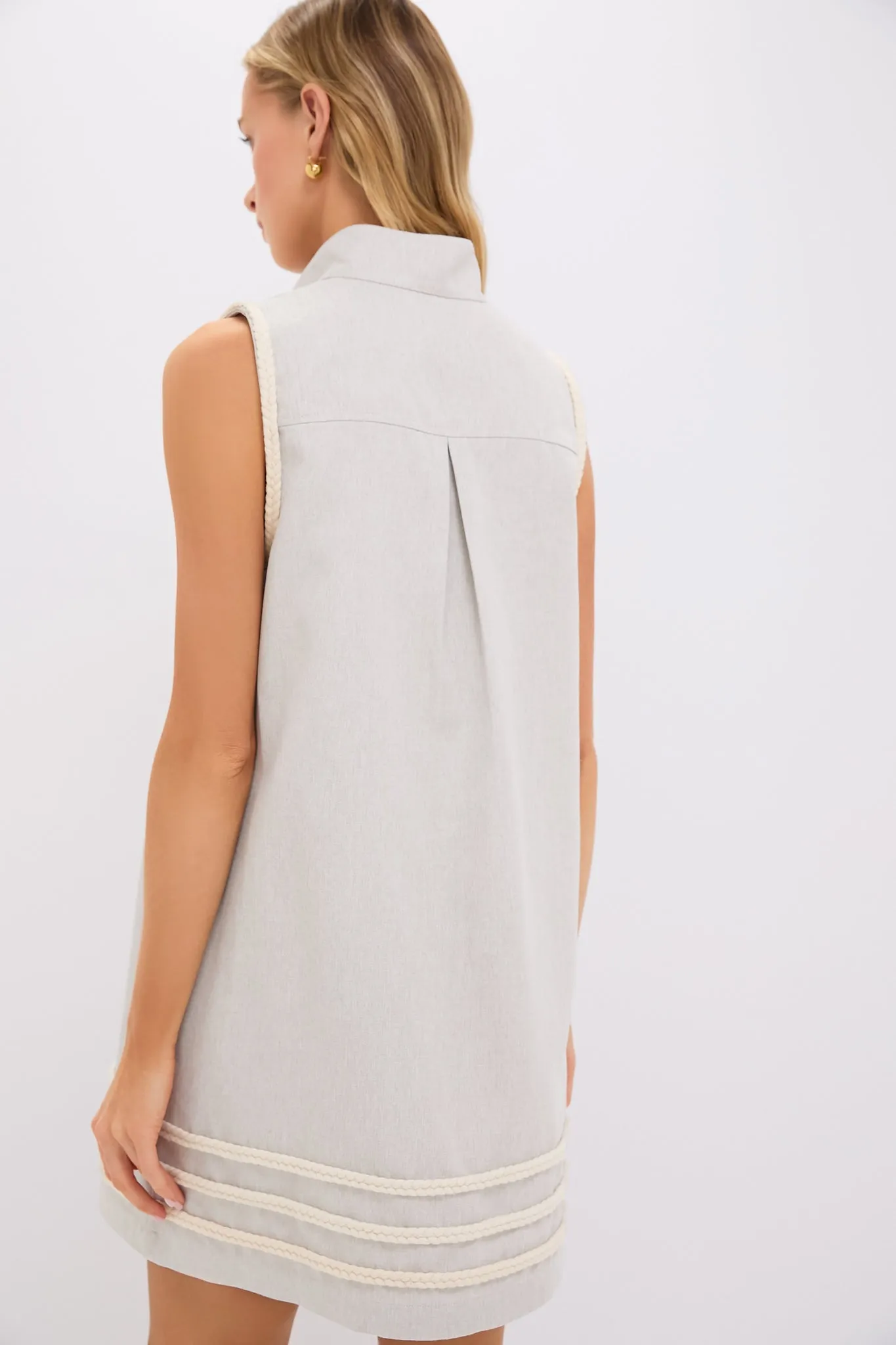 Flax Brushed Canvas Sleeveless Charlie Dress sold by Tuckernuck product image thumbnail 4