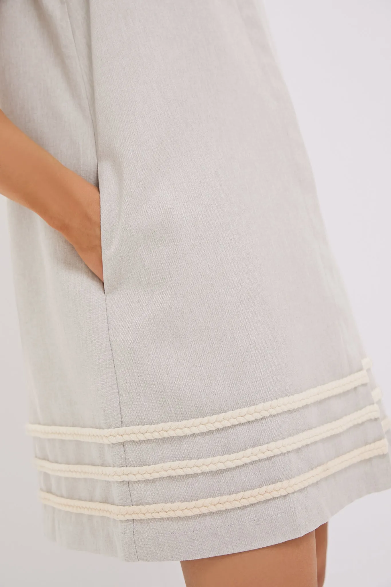 Flax Brushed Canvas Sleeveless Charlie Dress sold by Tuckernuck product image thumbnail 5