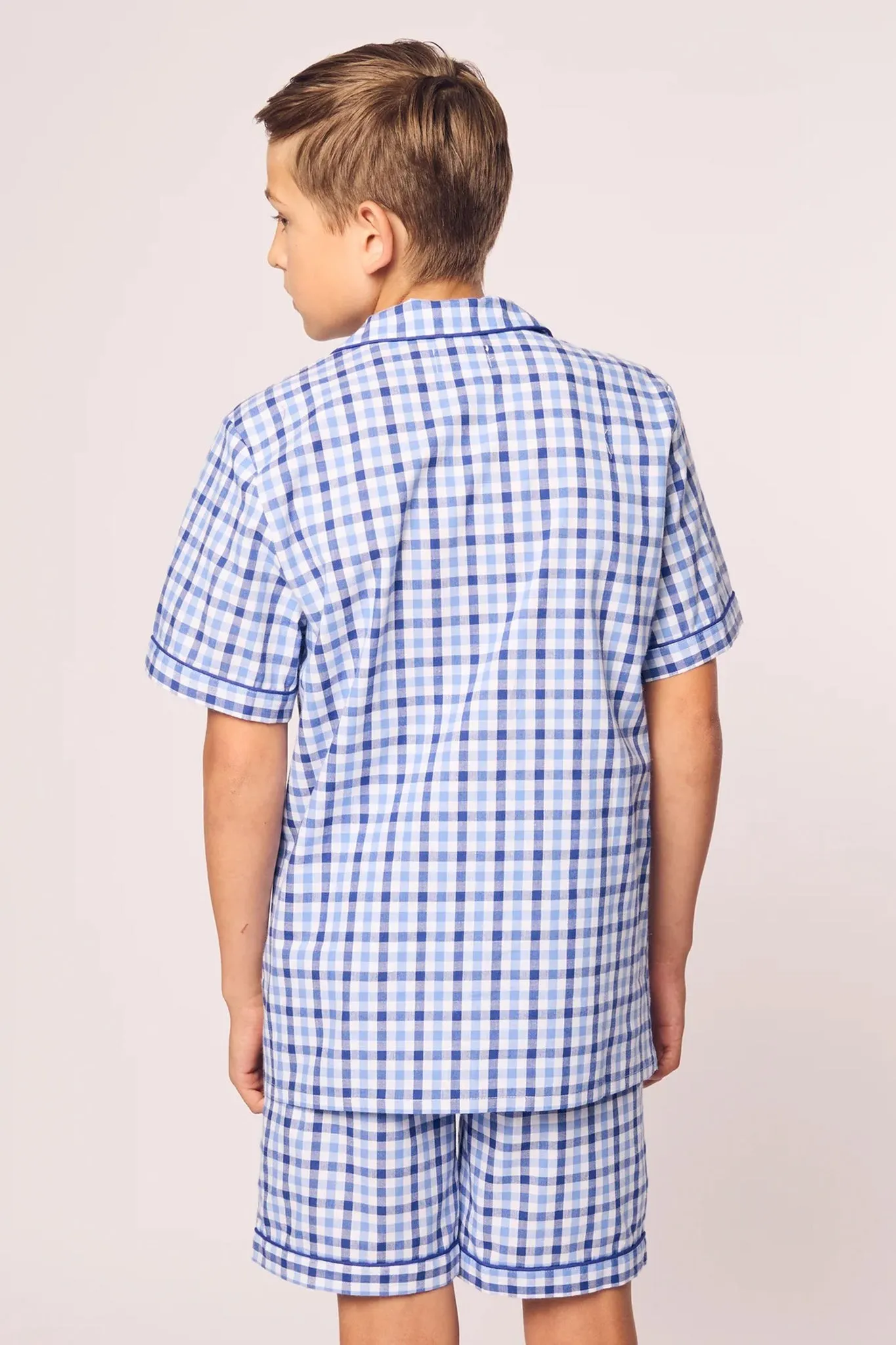 Kid's Royal Blue Gingham Short Set sold by Tuckernuck product image thumbnail 3