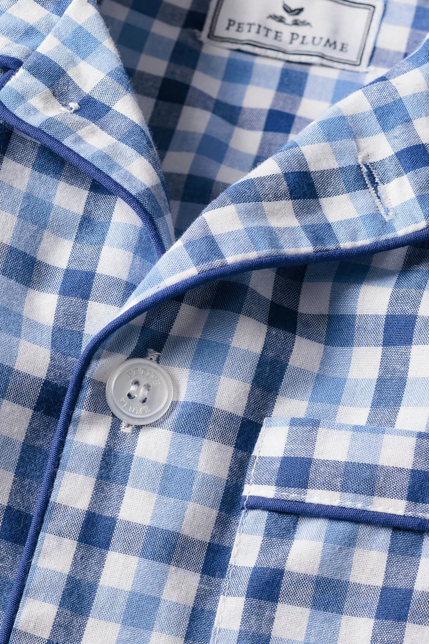 Kid's Royal Blue Gingham Short Set sold by Tuckernuck product image thumbnail 4