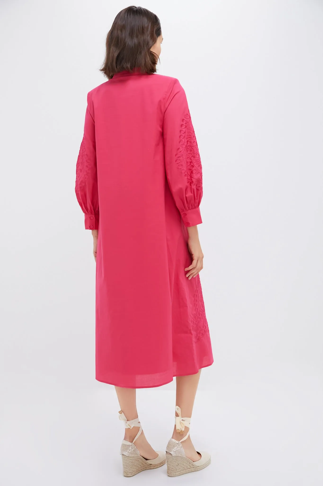 Guava Embroidered Wisteria Caftan sold by Tuckernuck product image thumbnail 4