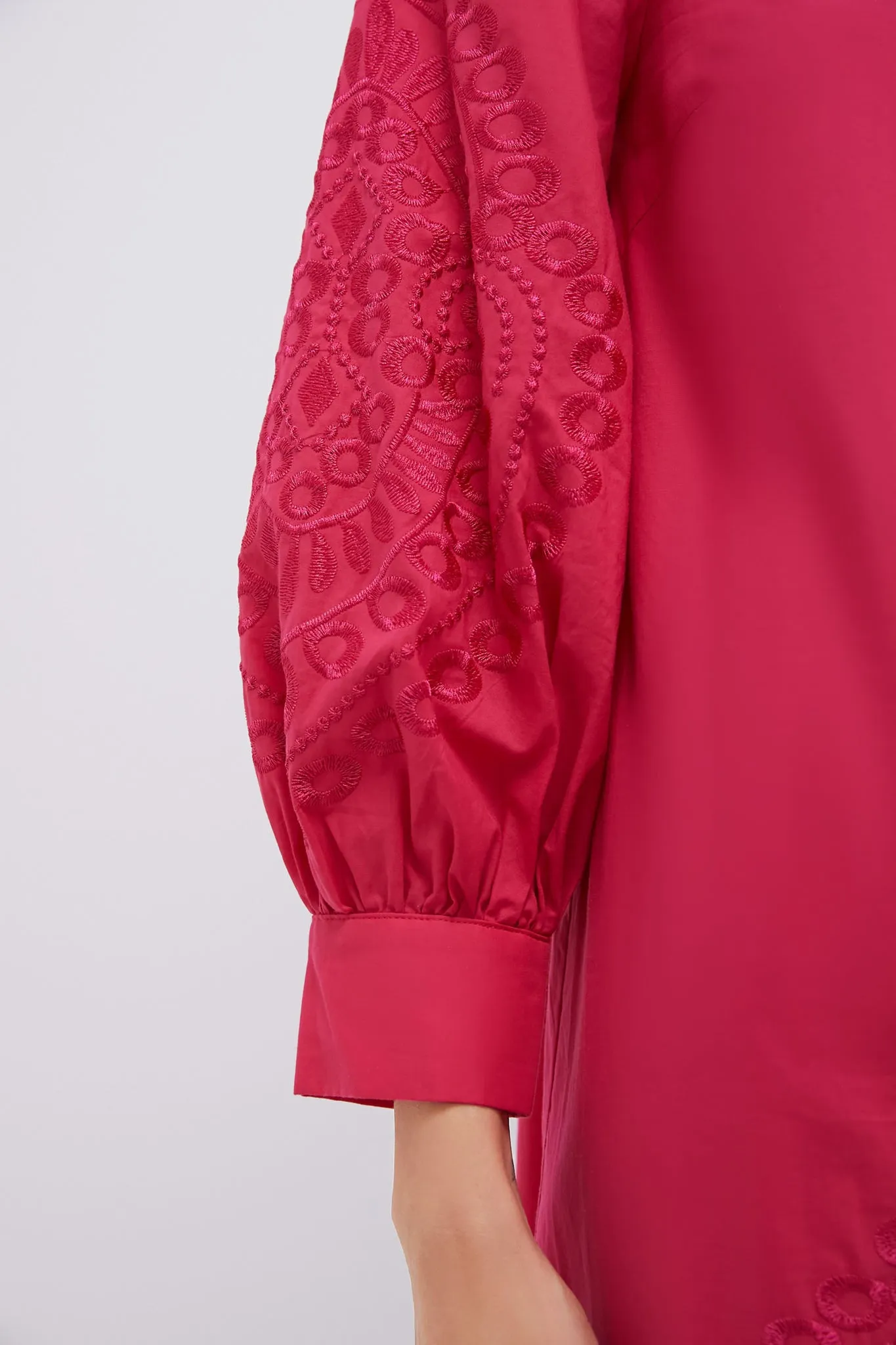 Guava Embroidered Wisteria Caftan sold by Tuckernuck product image thumbnail 5