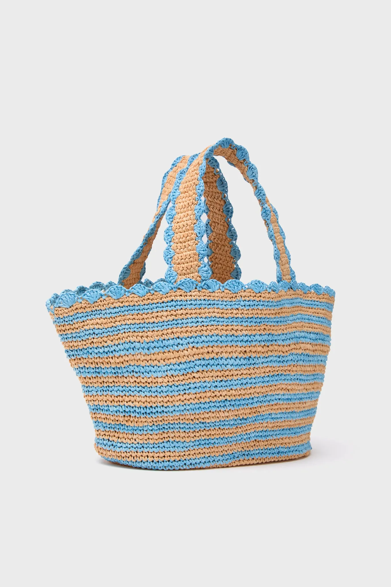 Blue and Natural Odesa Striped Tote sold by Tuckernuck product image thumbnail 4