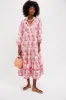 Dusty Rose Nautilus Shell Long Sleeve Salty Paloma Caftan sold by Tuckernuck