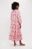 Dusty Rose Nautilus Shell Long Sleeve Salty Paloma Caftan sold by Tuckernuck
