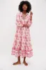 Dusty Rose Nautilus Shell Long Sleeve Salty Paloma Caftan sold by Tuckernuck