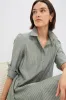 Green Stripe Callahan Shirt Dress sold by Tuckernuck