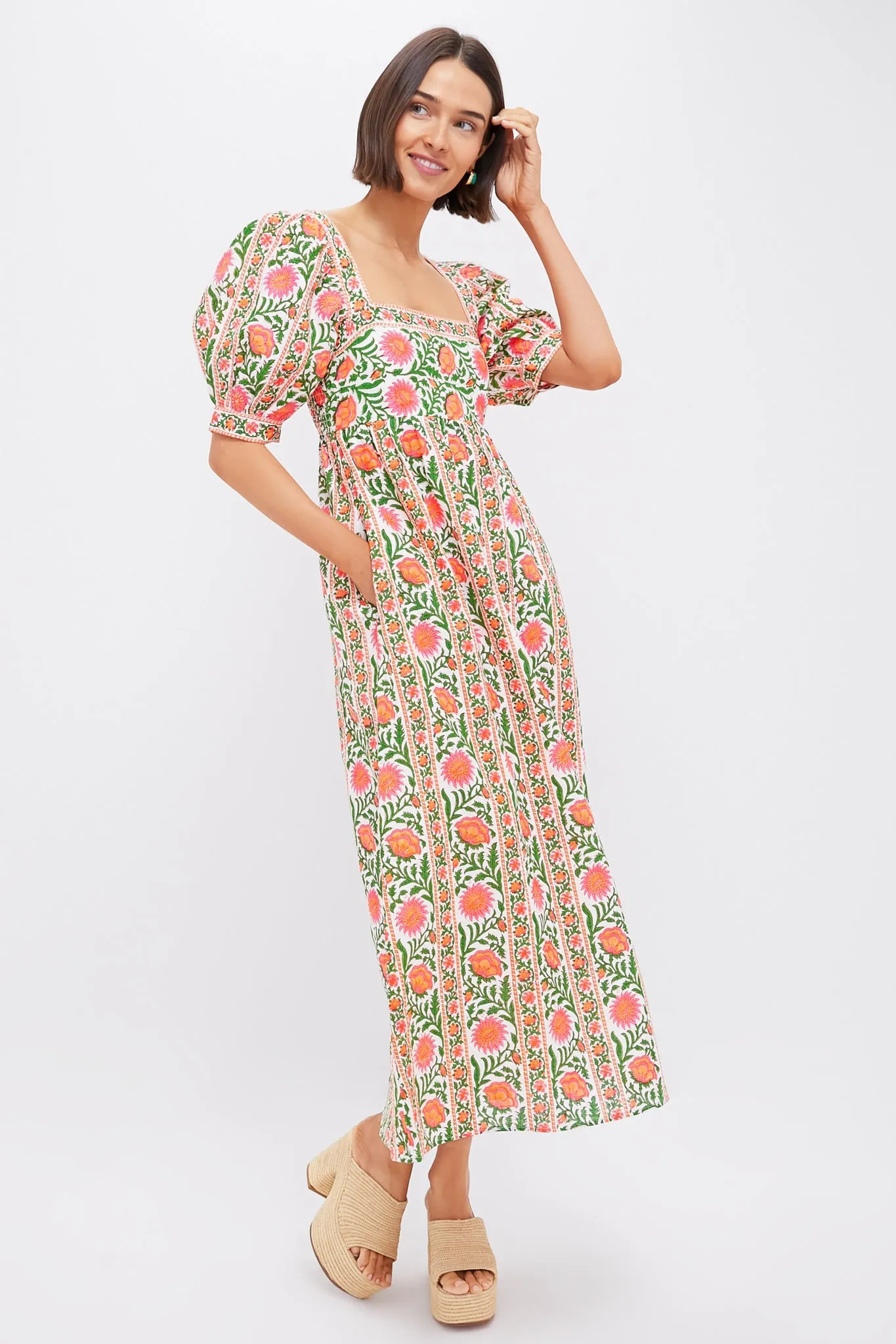 Neon Border Elizabeth Dress sold by Tuckernuck