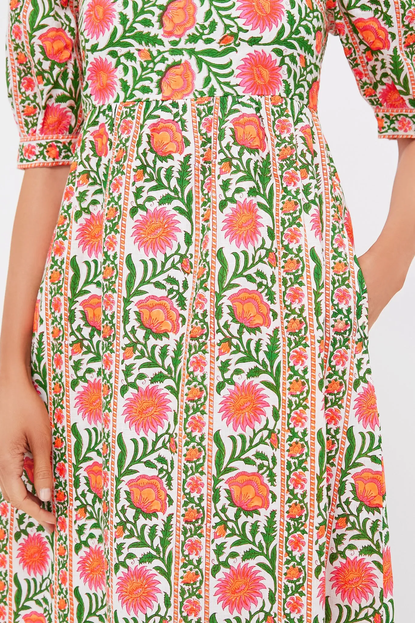 Neon Border Elizabeth Dress sold by Tuckernuck product image thumbnail 5