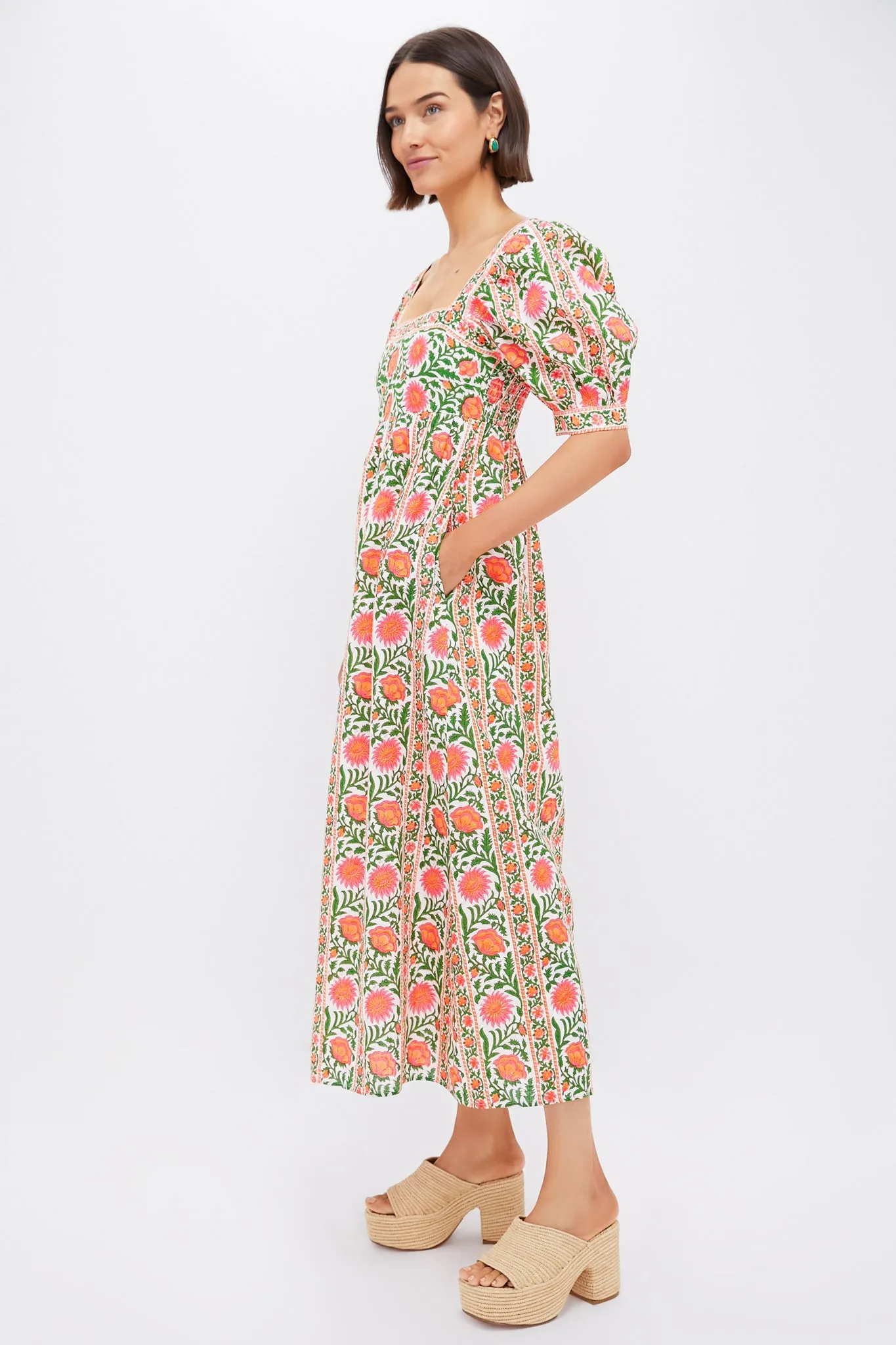 Neon Border Elizabeth Dress sold by Tuckernuck product image thumbnail 3