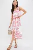 Multi Eevi Embroidered Twill Midi Skirt sold by Tuckernuck