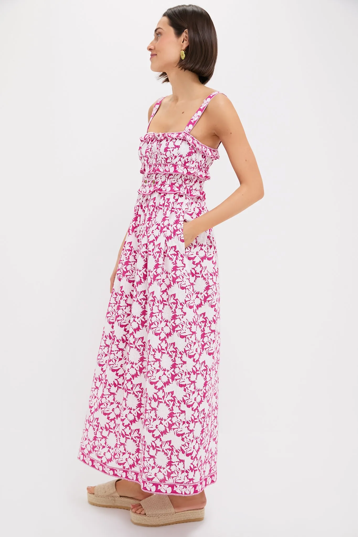 Pink and White Denise Maxi Dress sold by Tuckernuck product image thumbnail 3