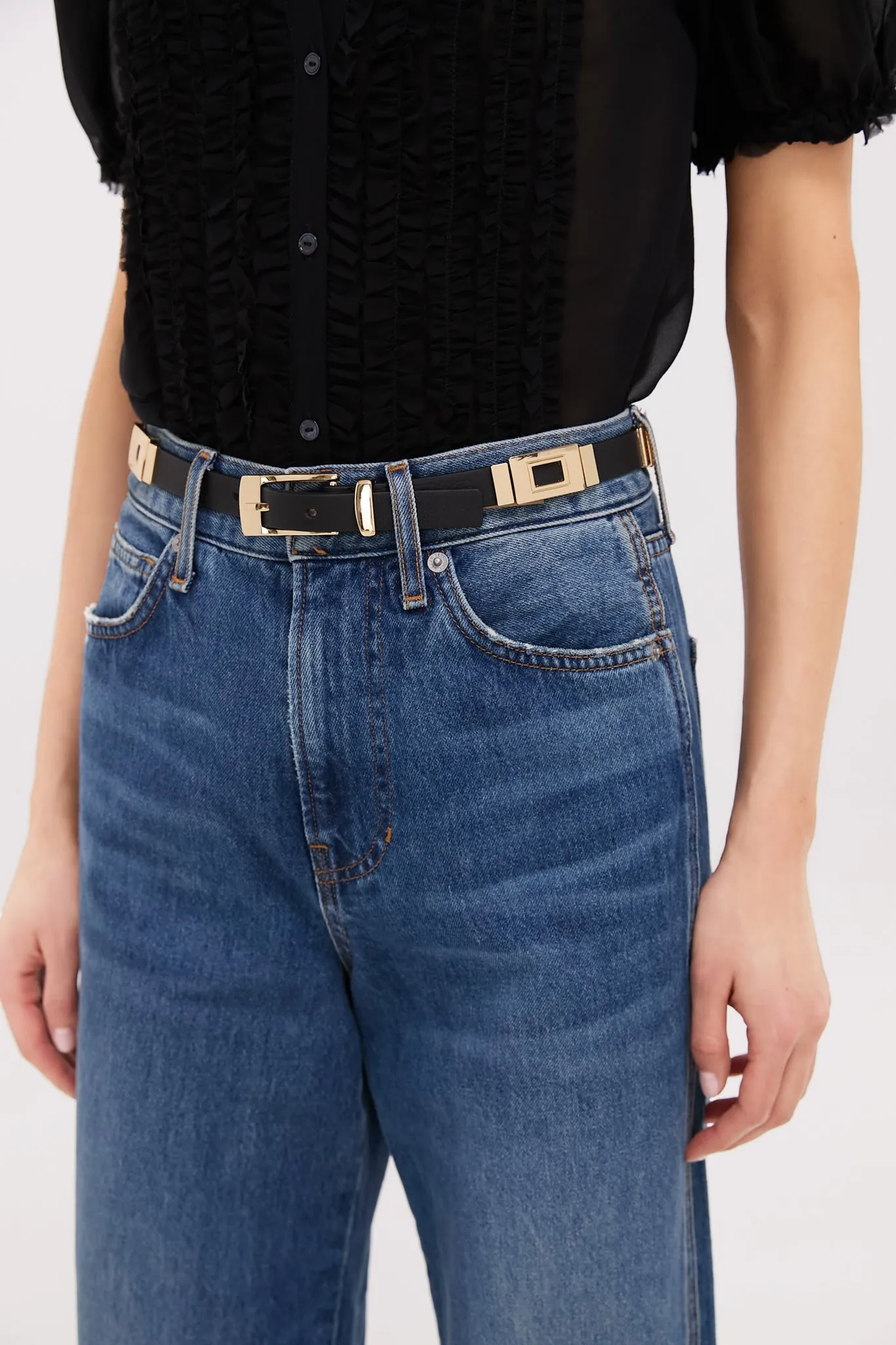 Black and Gold Roma Belt sold by Tuckernuck product image thumbnail 2