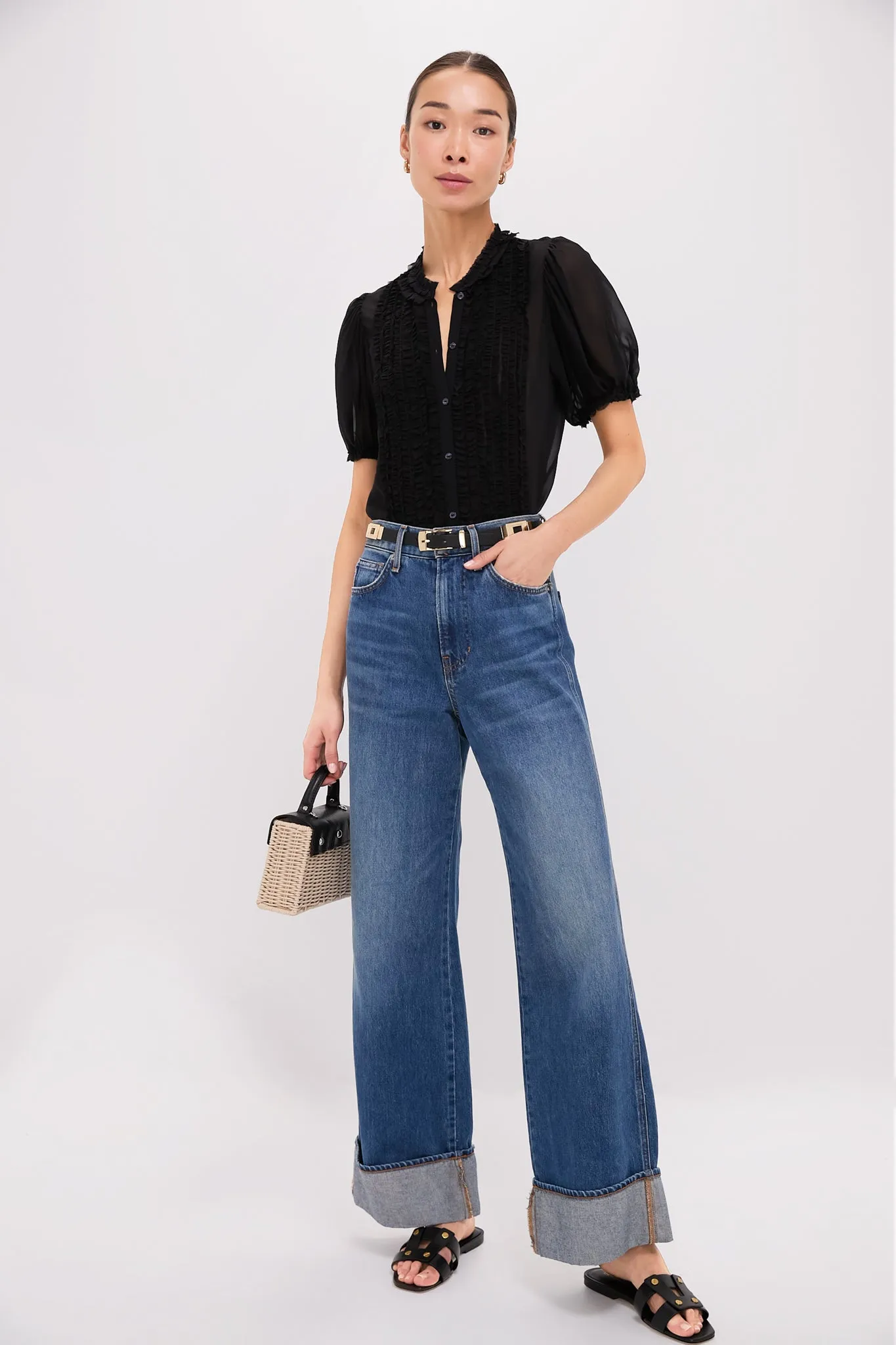 Black and Gold Roma Belt sold by Tuckernuck product image thumbnail 3