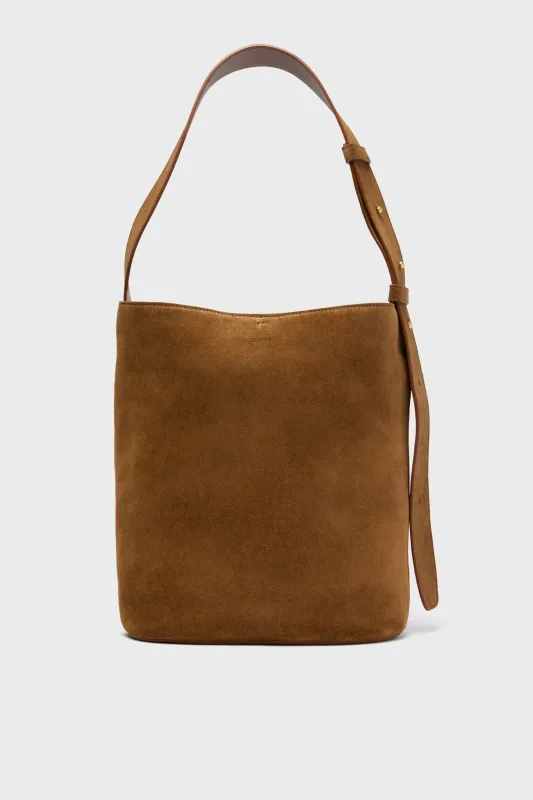 The Maple Brown Suede Norma Tote sold by Tuckernuck