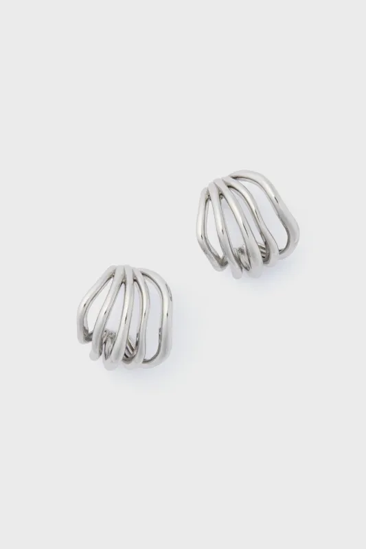 Silver Sonoma Hoop Earrings sold by Tuckernuck