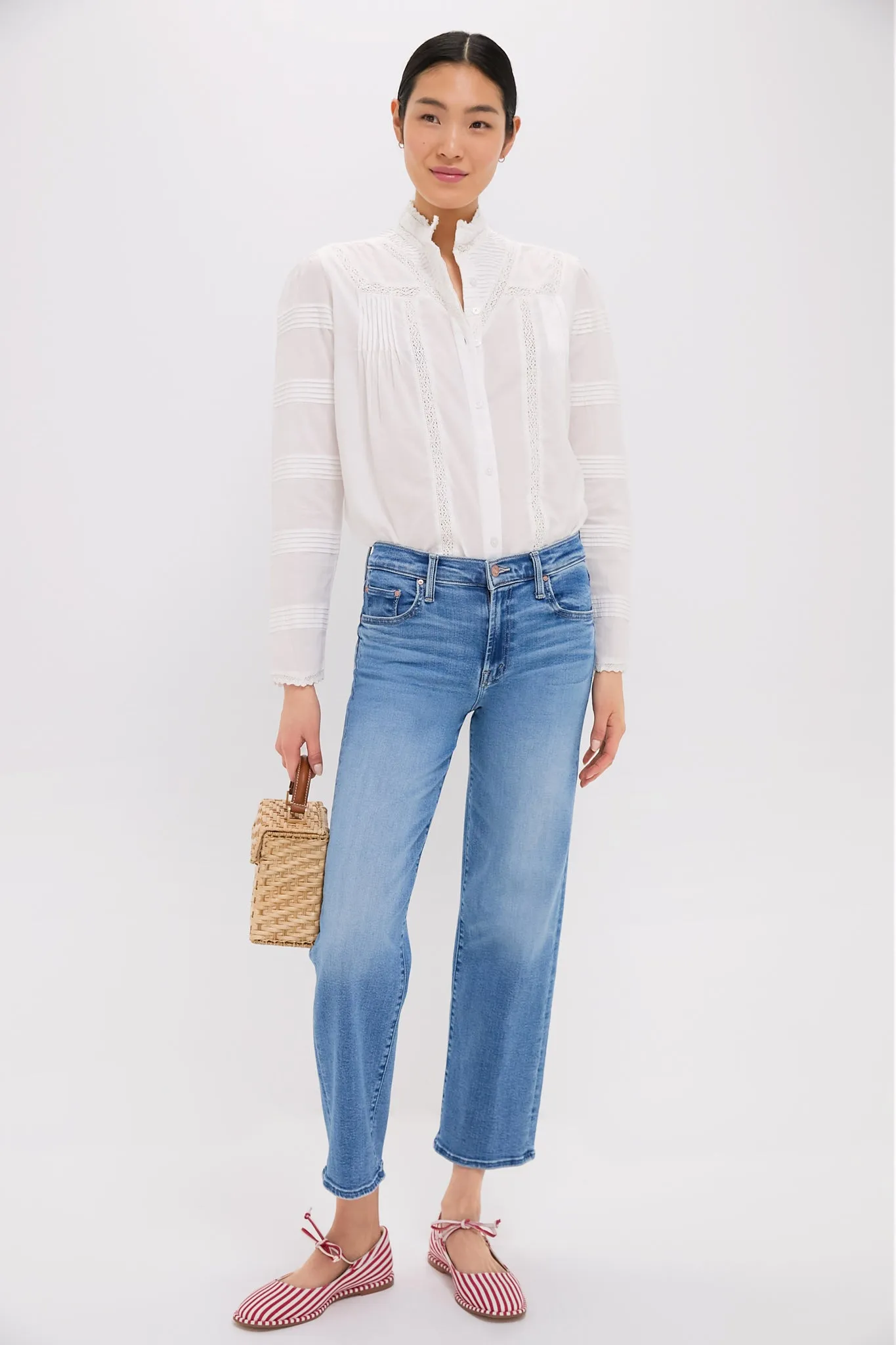 White Priya Shirt sold by Tuckernuck product image thumbnail 2