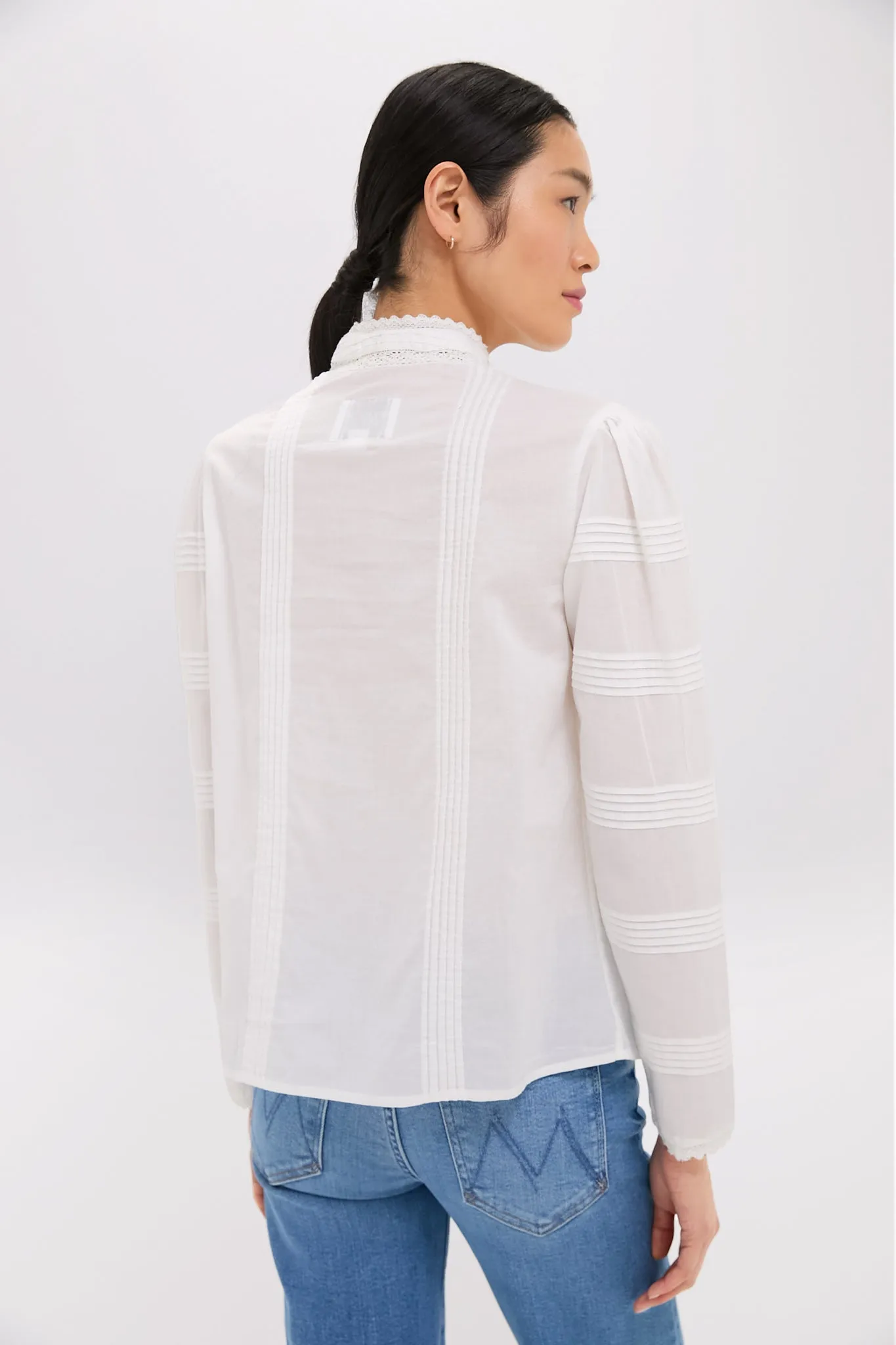 White Priya Shirt sold by Tuckernuck product image thumbnail 4