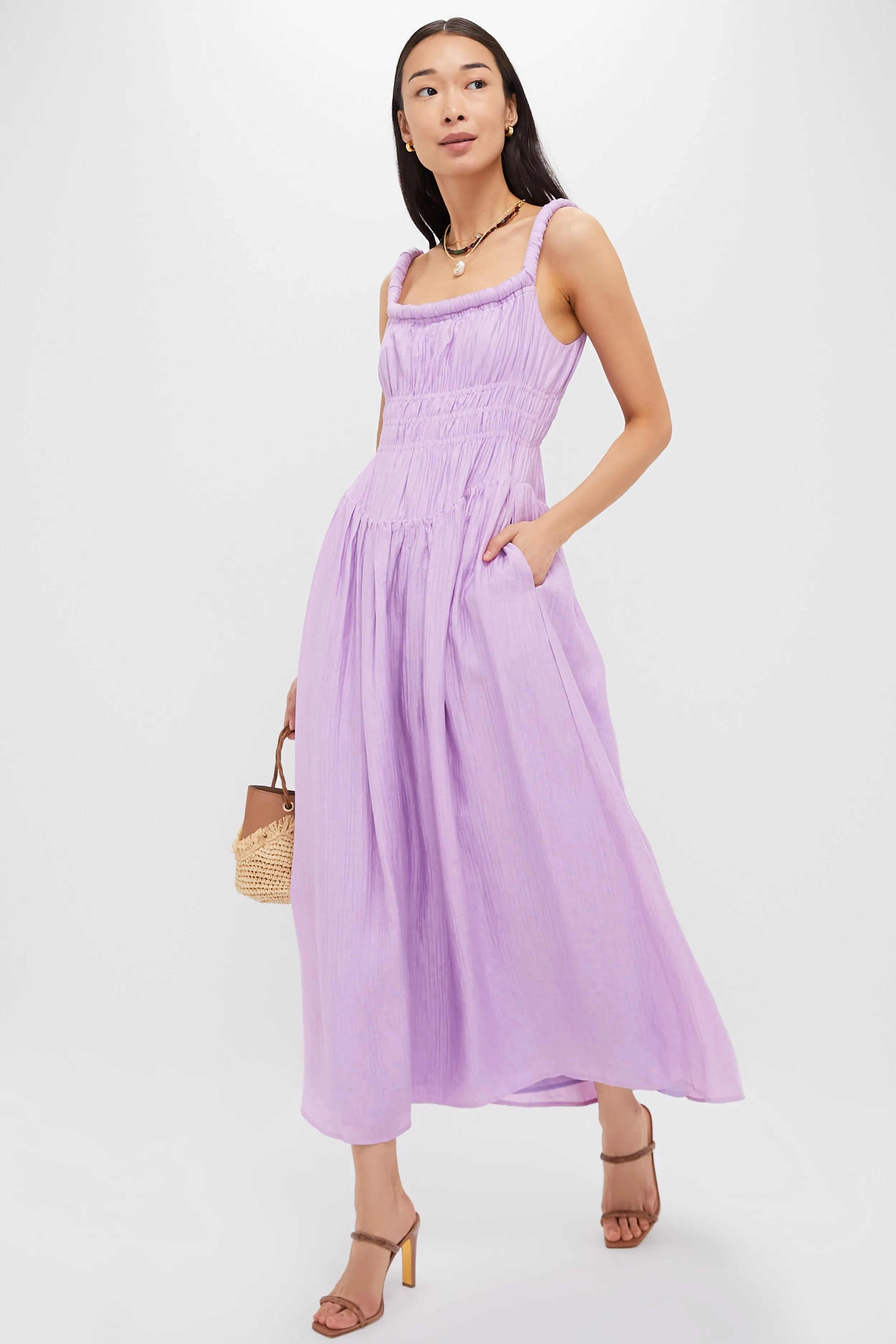 Lilac Lorenzo Midi Dress sold by Tuckernuck product image thumbnail 2
