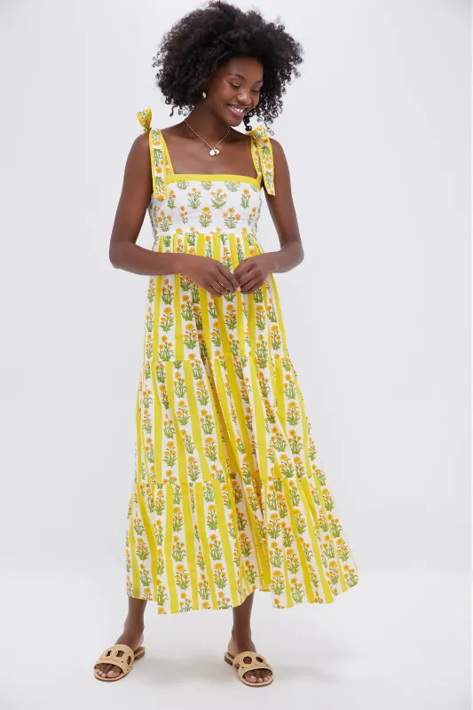 Buttercup Stripe Athens Dress made by Tuckernuck