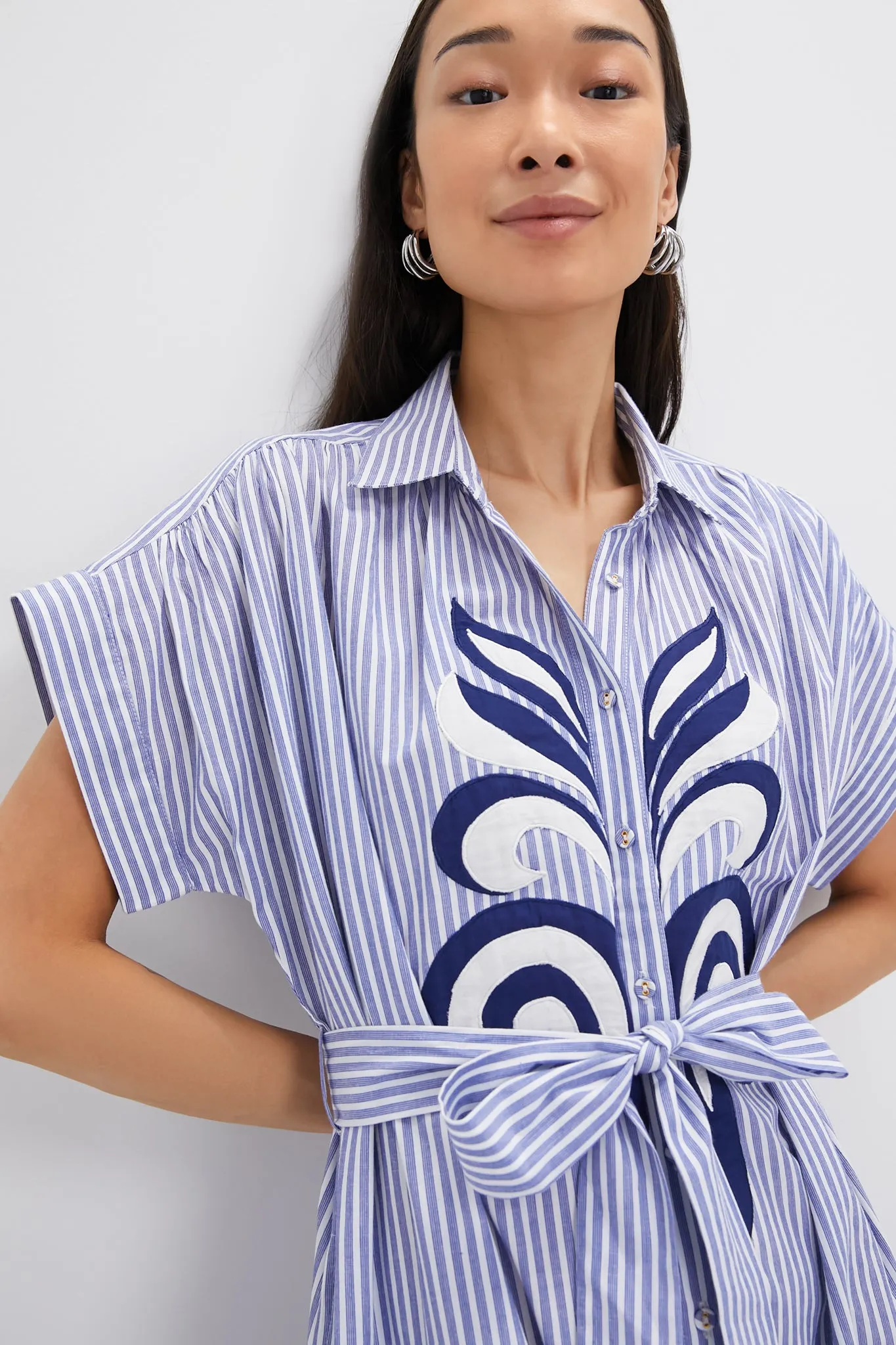 Navy Valerie Kaftan sold by Tuckernuck product image thumbnail 5