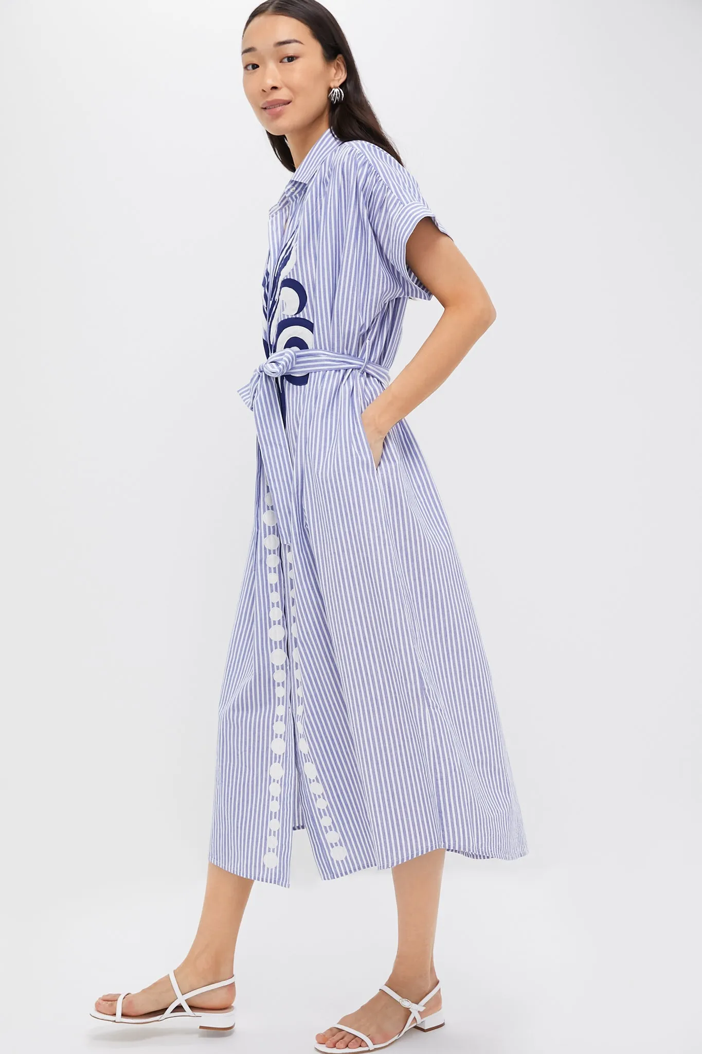 Navy Valerie Kaftan sold by Tuckernuck product image thumbnail 3