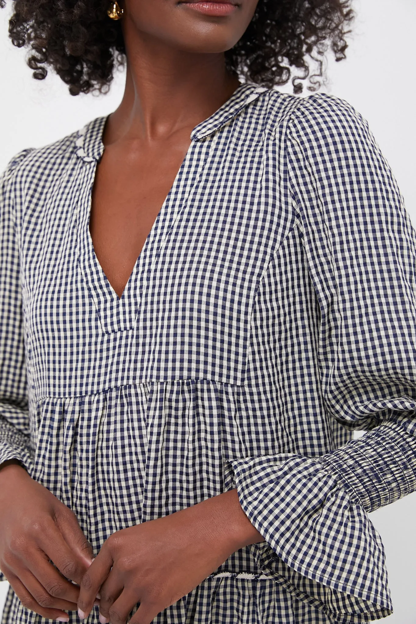 Navy Gingham Kenzo Dress sold by Tuckernuck product image thumbnail 5