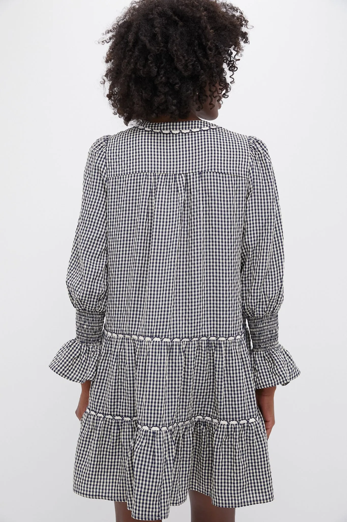 Navy Gingham Kenzo Dress sold by Tuckernuck product image thumbnail 4