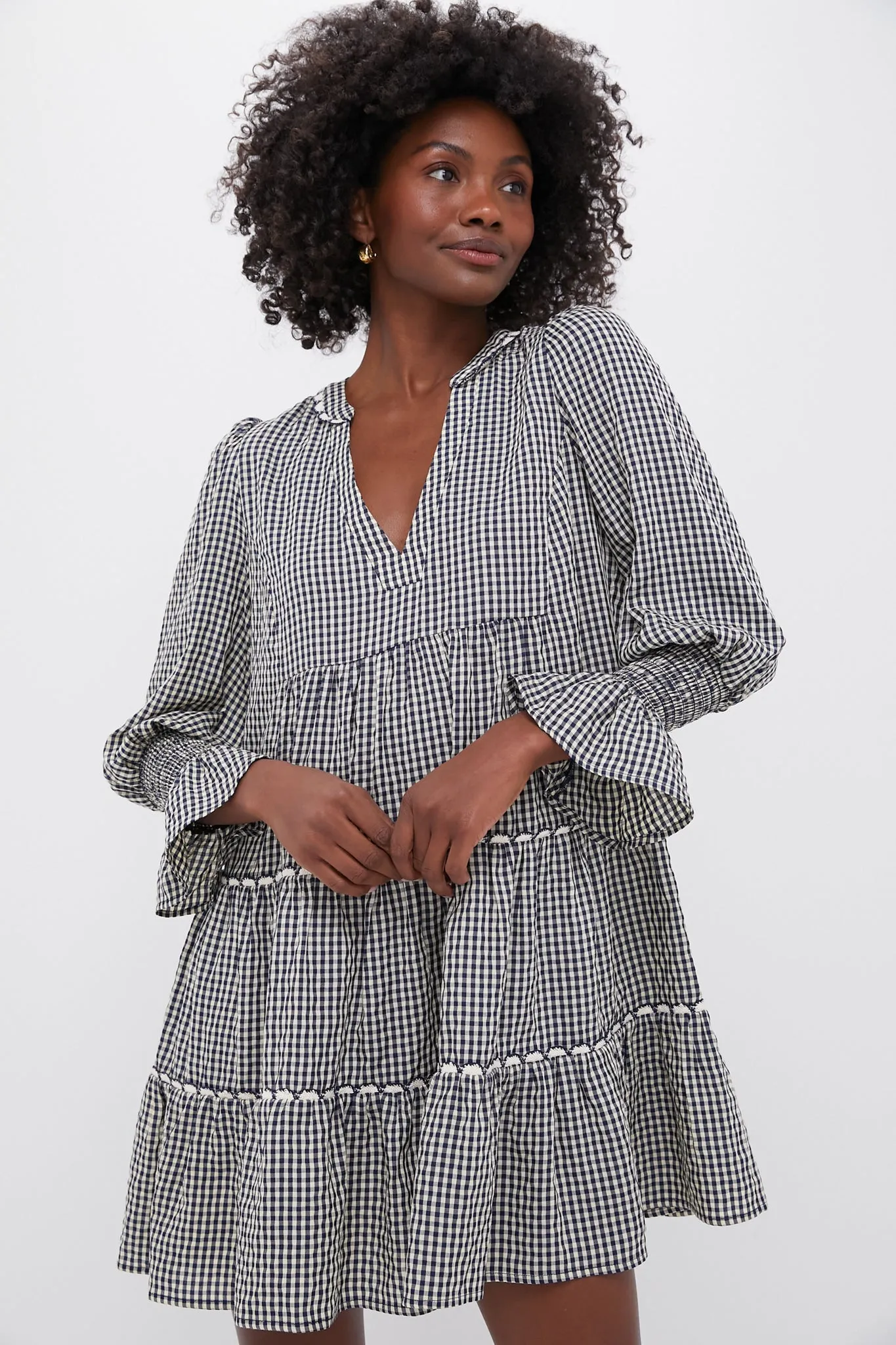 Navy Gingham Kenzo Dress sold by Tuckernuck