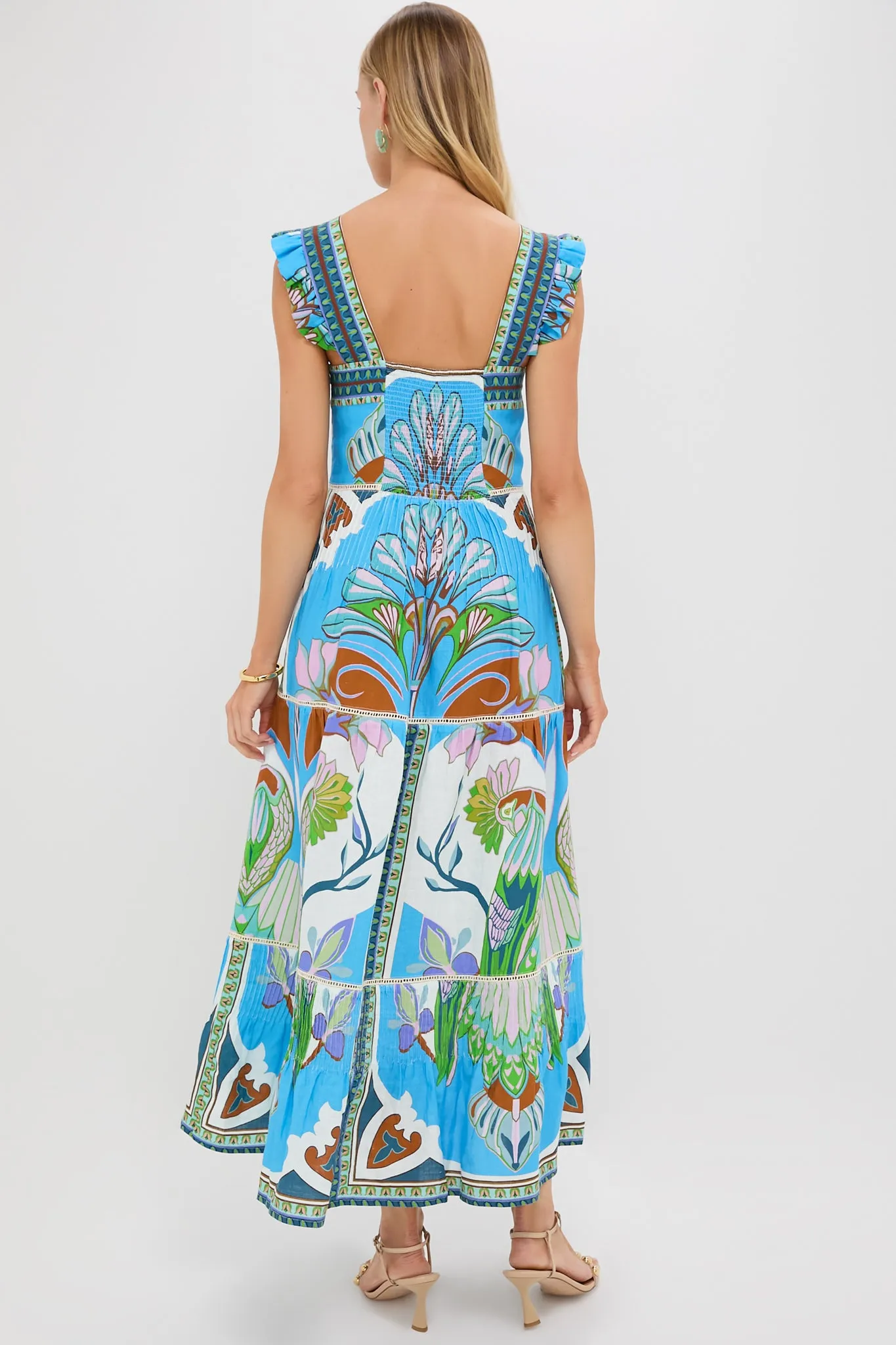 Blue Multicolor Sybill Dress sold by Tuckernuck product image thumbnail 4