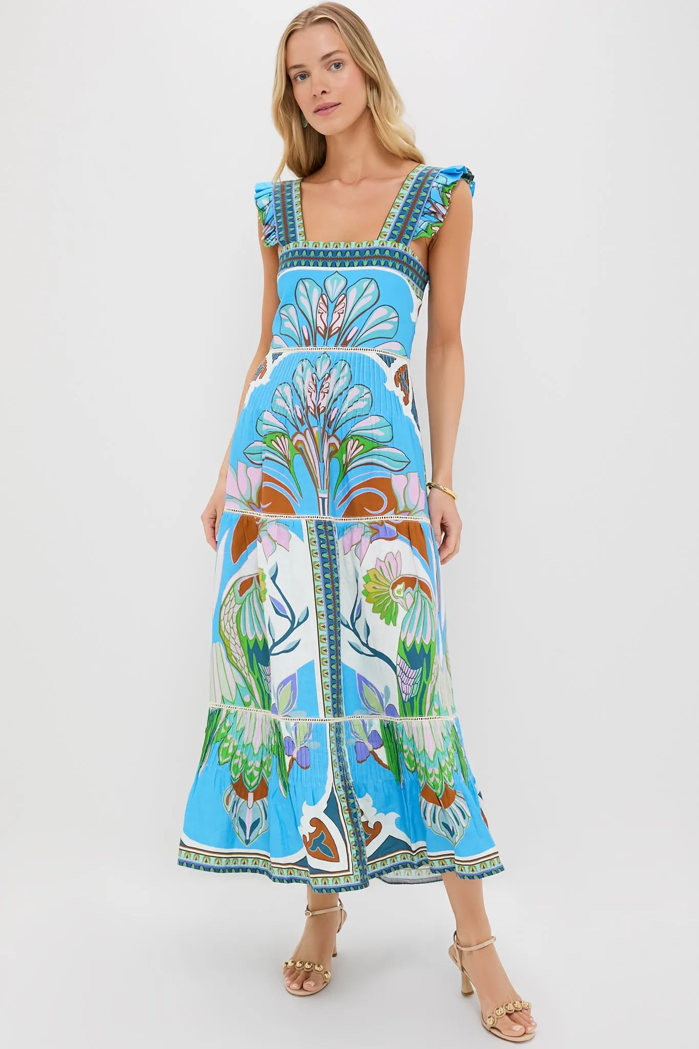 Blue Multicolor Sybill Dress sold by Tuckernuck