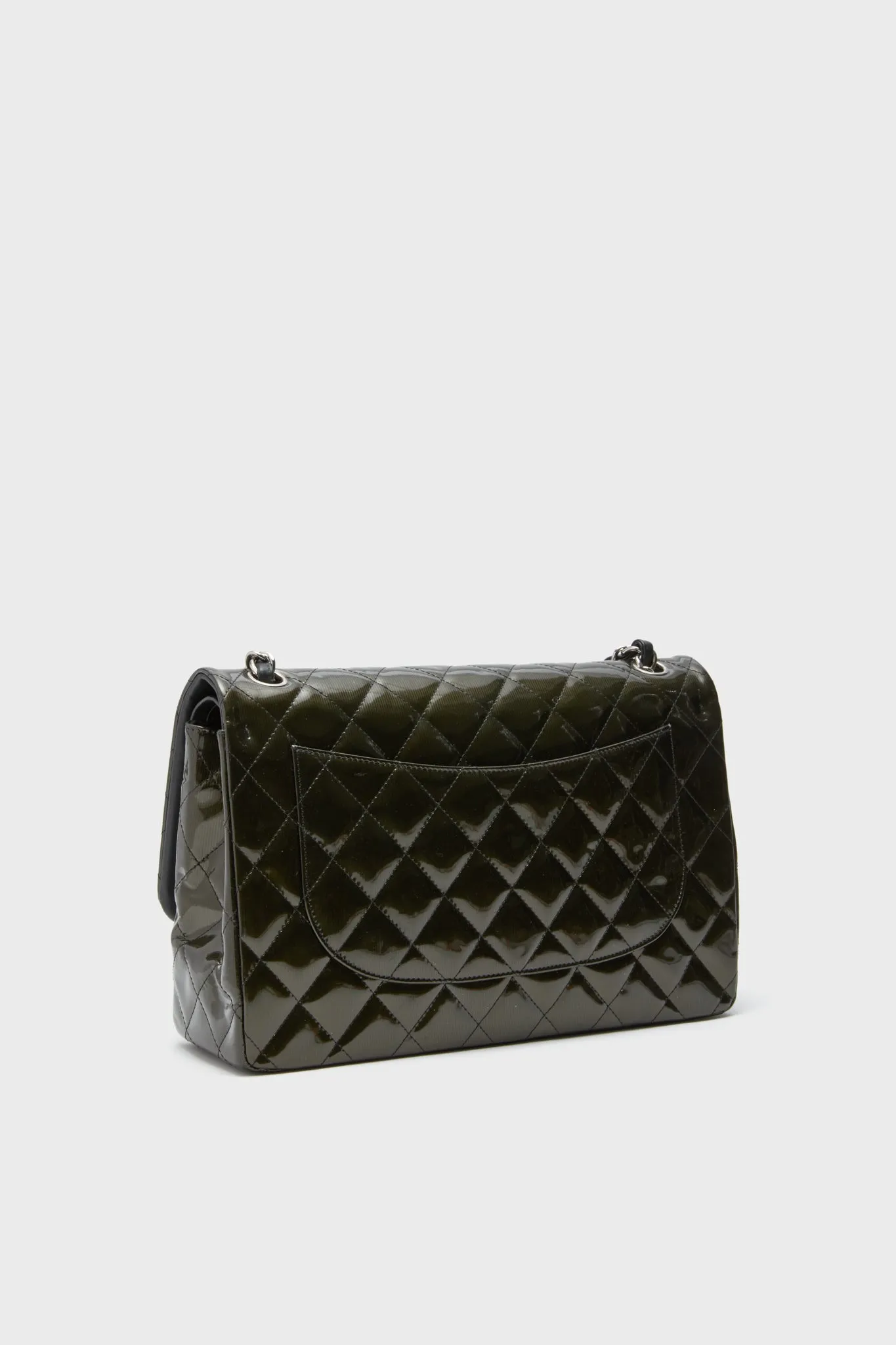 CHANEL Olive Patent Leather Matelasse Coco Mark Shoulder Bag sold by Tuckernuck product image thumbnail 4