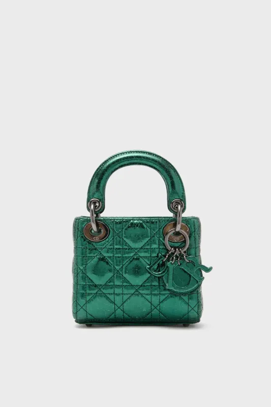 DIOR Green Lady Dior Shoulder Bag sold by Tuckernuck